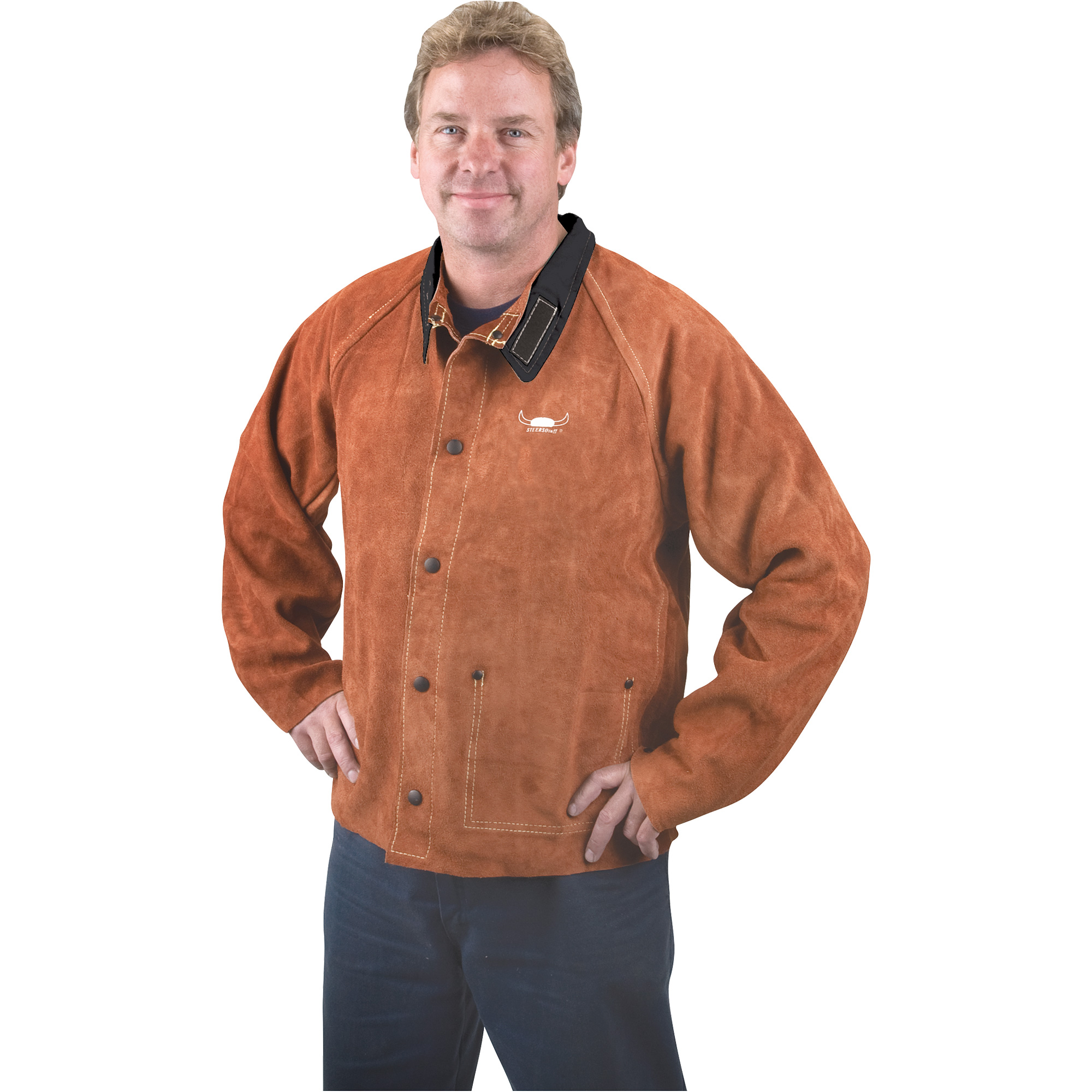 Veste de soudage, Cuir, 3T-Grand, Lava BrownMC