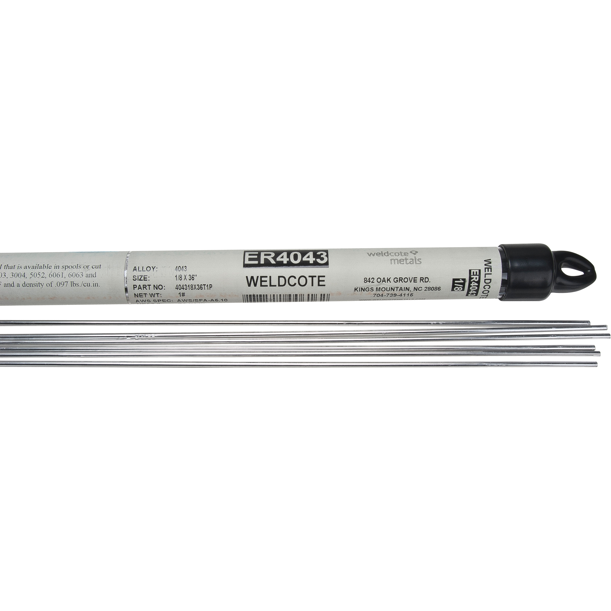 Baguettes pour soudage TIG en longueurs de 36", 1/16", Aluminium