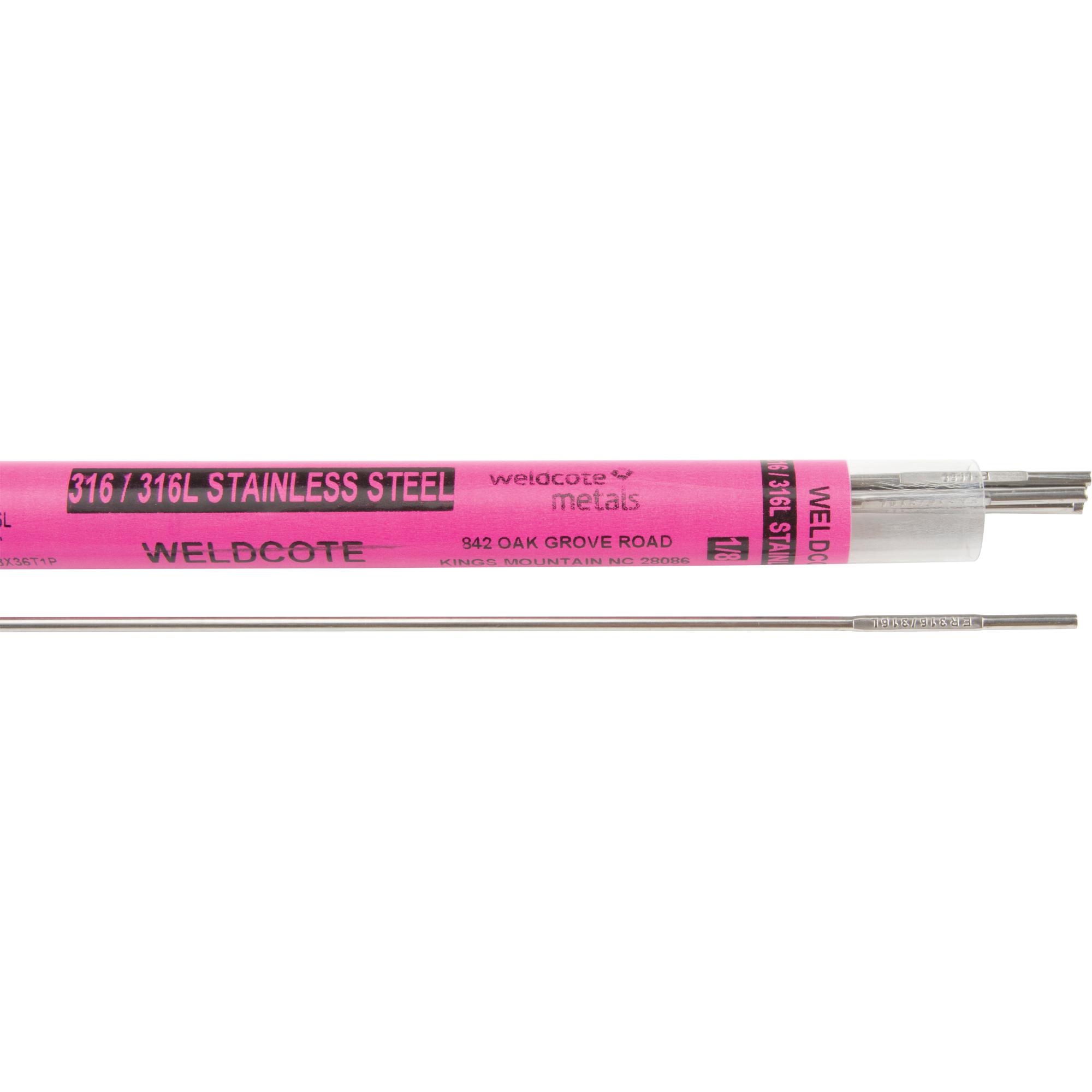 Baguettes pour soudage TIG en longueurs de 36", 1/8", Acier inoxydable