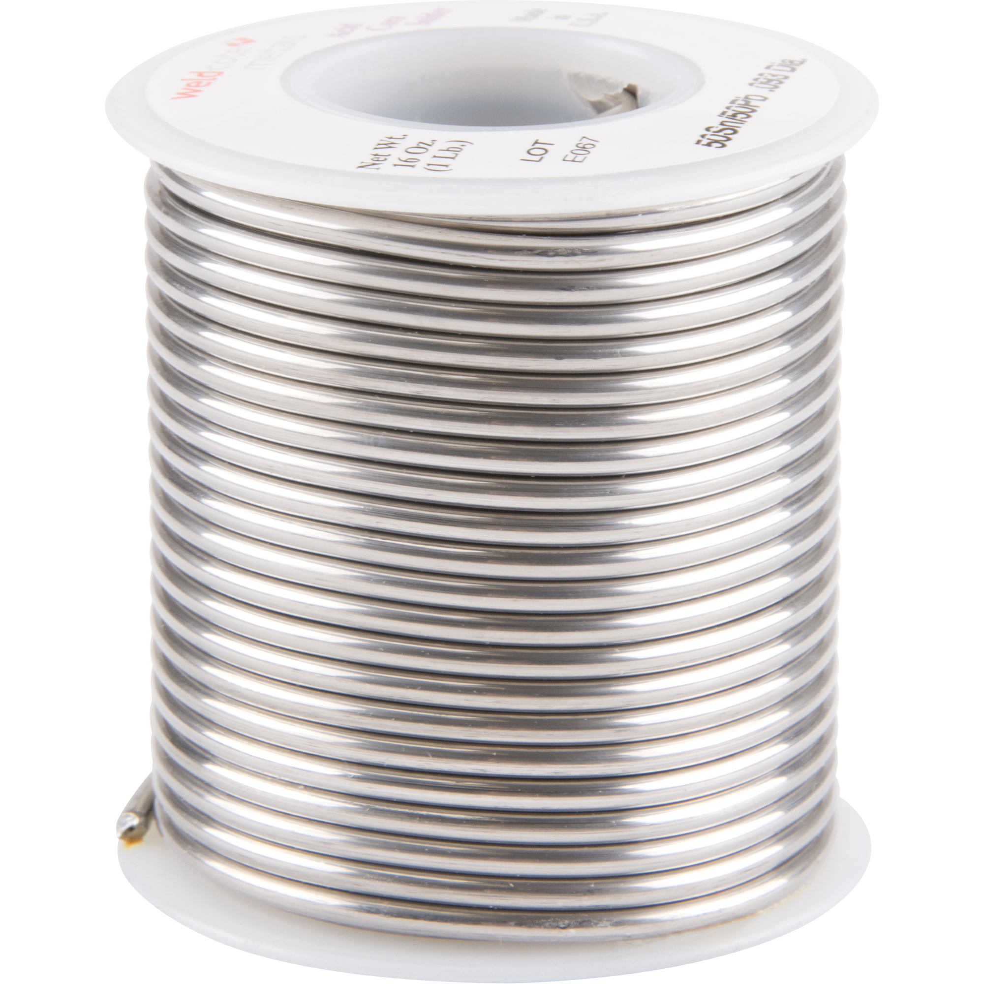 Métal d'apport standard, À base de plomb, 50 % d'étain, 50 % de plomb, âme Acide, dia. 0,09375"