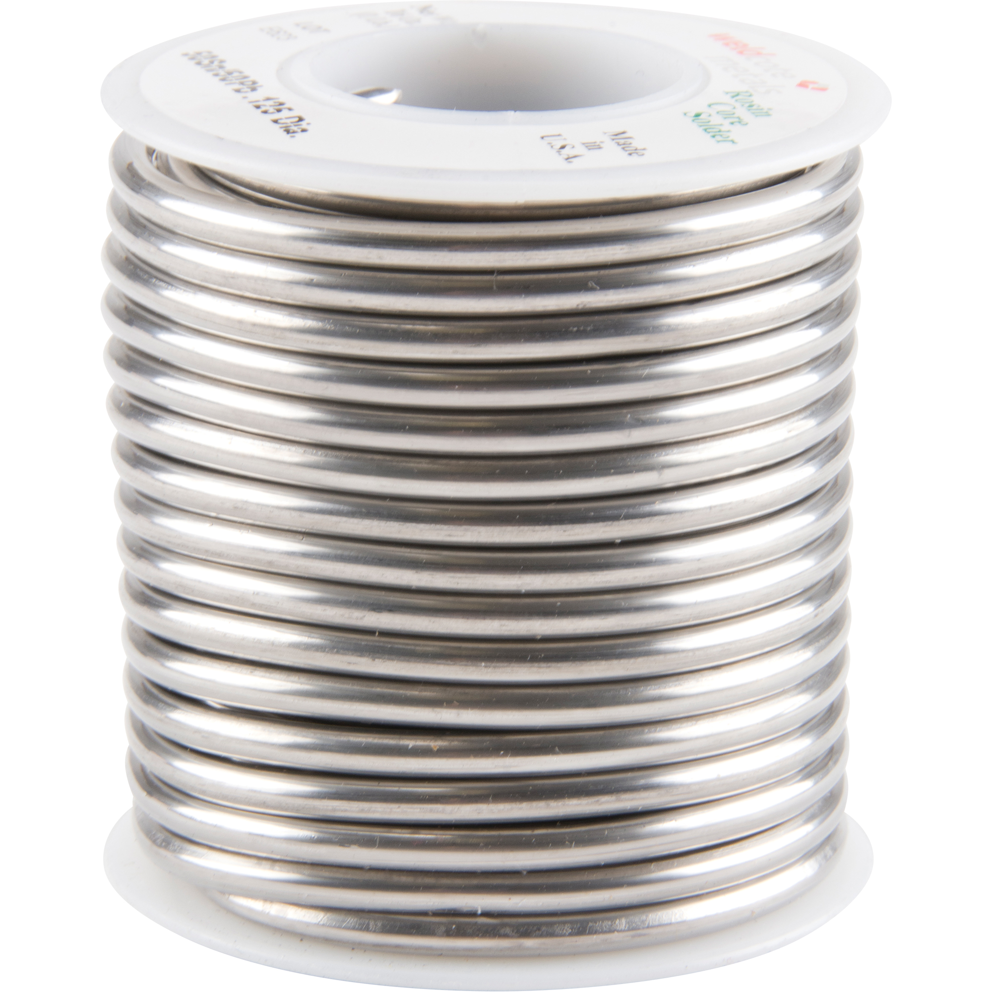 Métal d'apport standard, À base de plomb, 50 % d'étain, 50 % de plomb, âme Colophane, dia. 0,125"