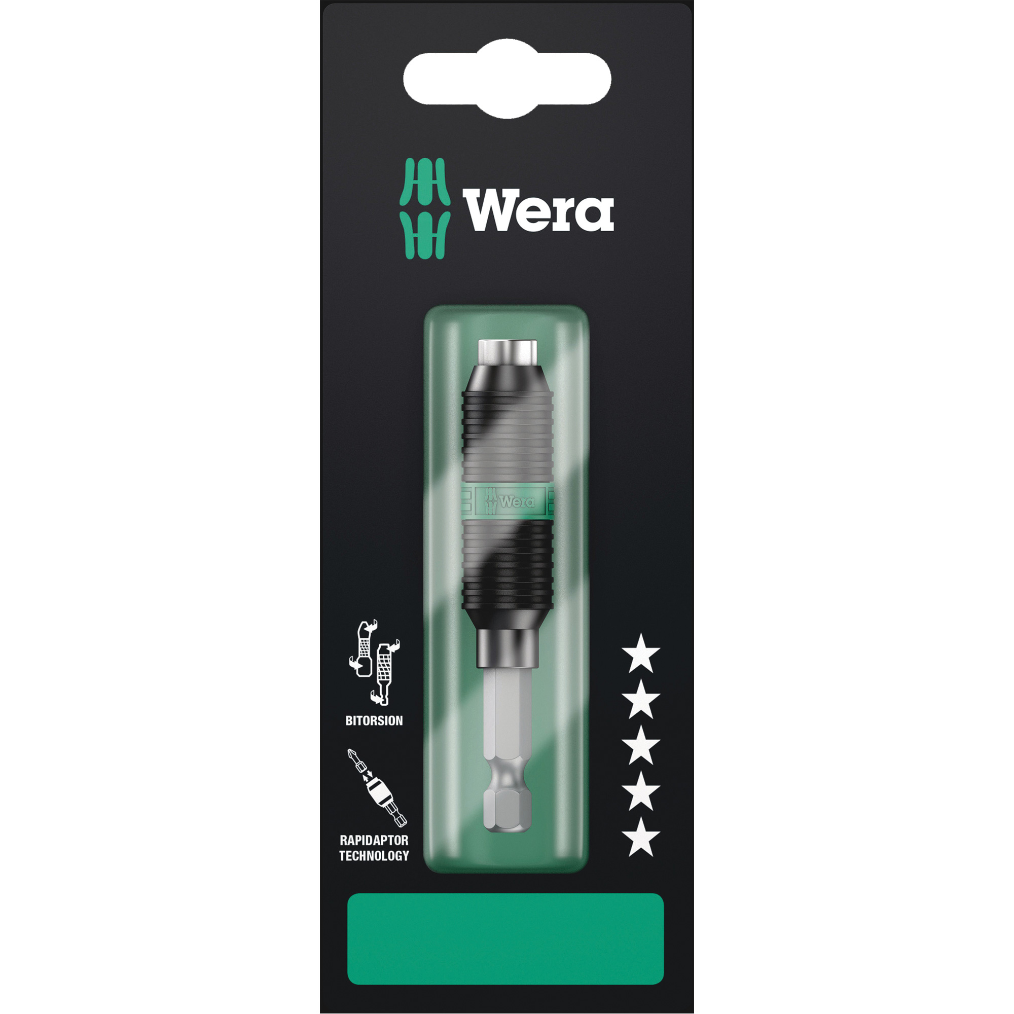 Adaptateur porte-embouts 1/4 x 75 mm Bitorsion, 1/4" Prise, 2-15/16" lo