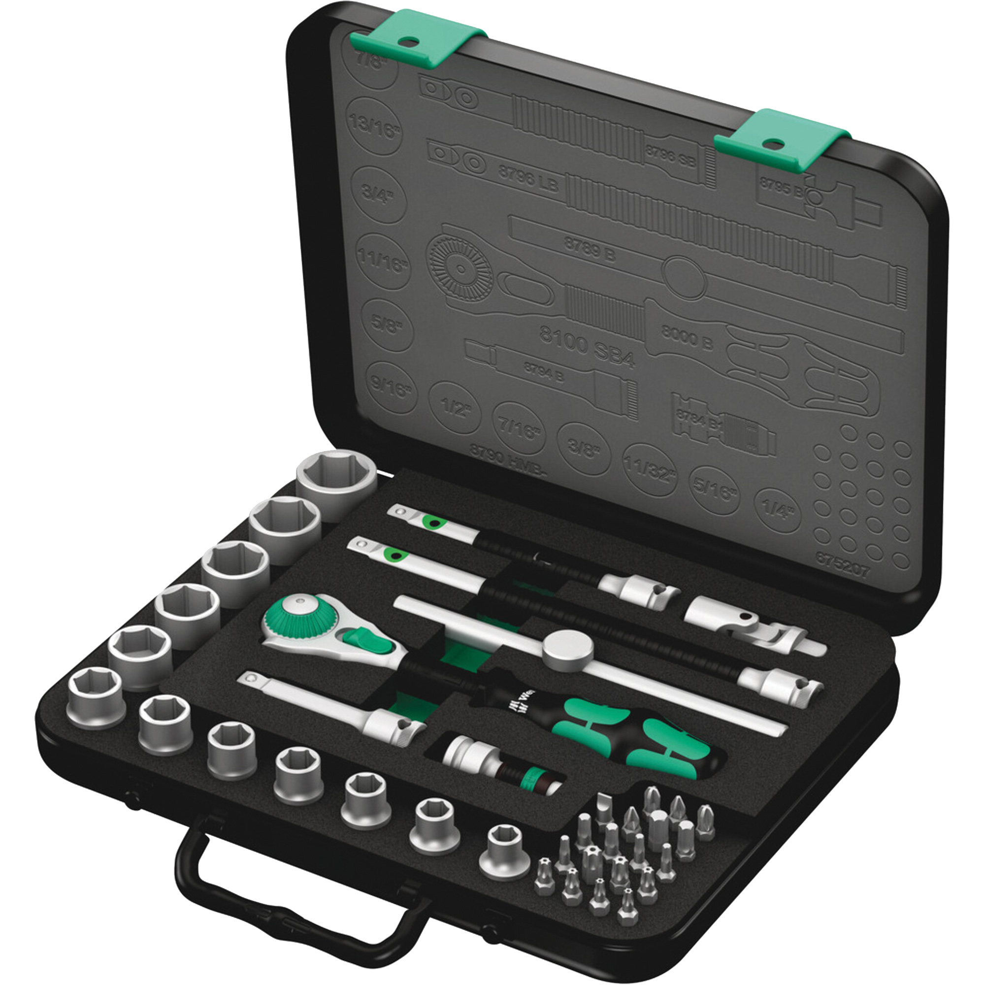 Jeu de cliquets rapides Zyklop 8100 SB 4, 38 Mcx, Prise de 3/8"