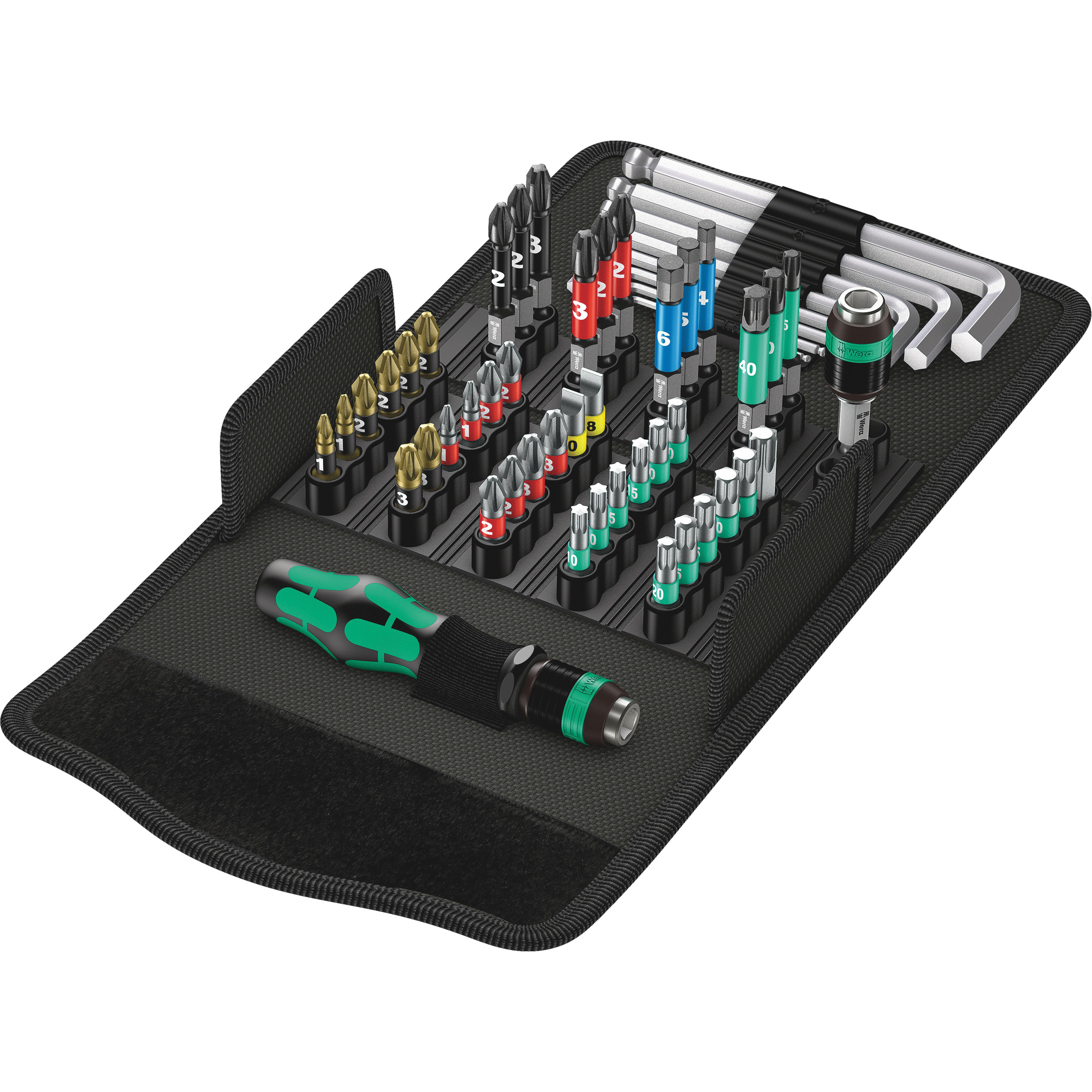 Jeu de tournevis Multi 100 Kraftform Kompakt 52 mcx, 6-1/32" lo, Prise Plastique