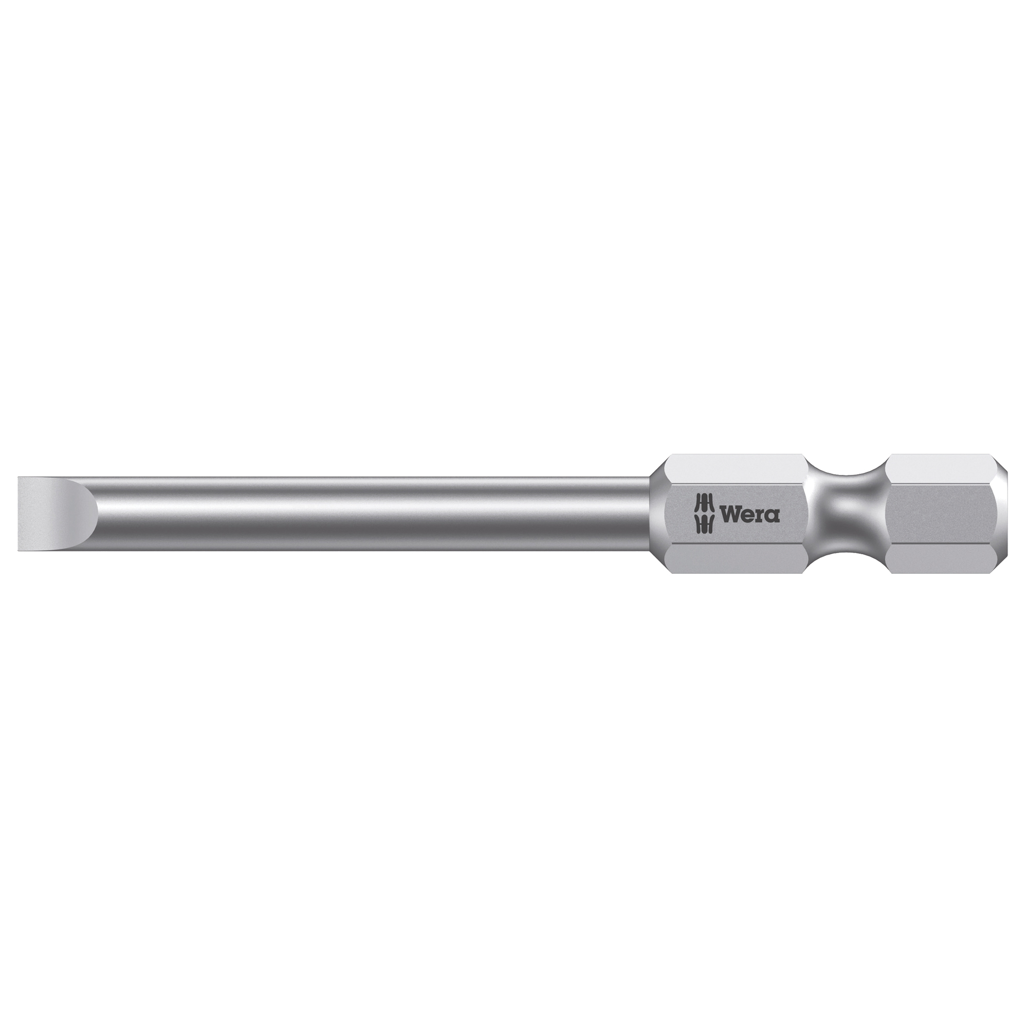 Mèche pour tournevis électrique, Fente, Embout 3 mm, Prise 1/4", Longueur 2-3/4"