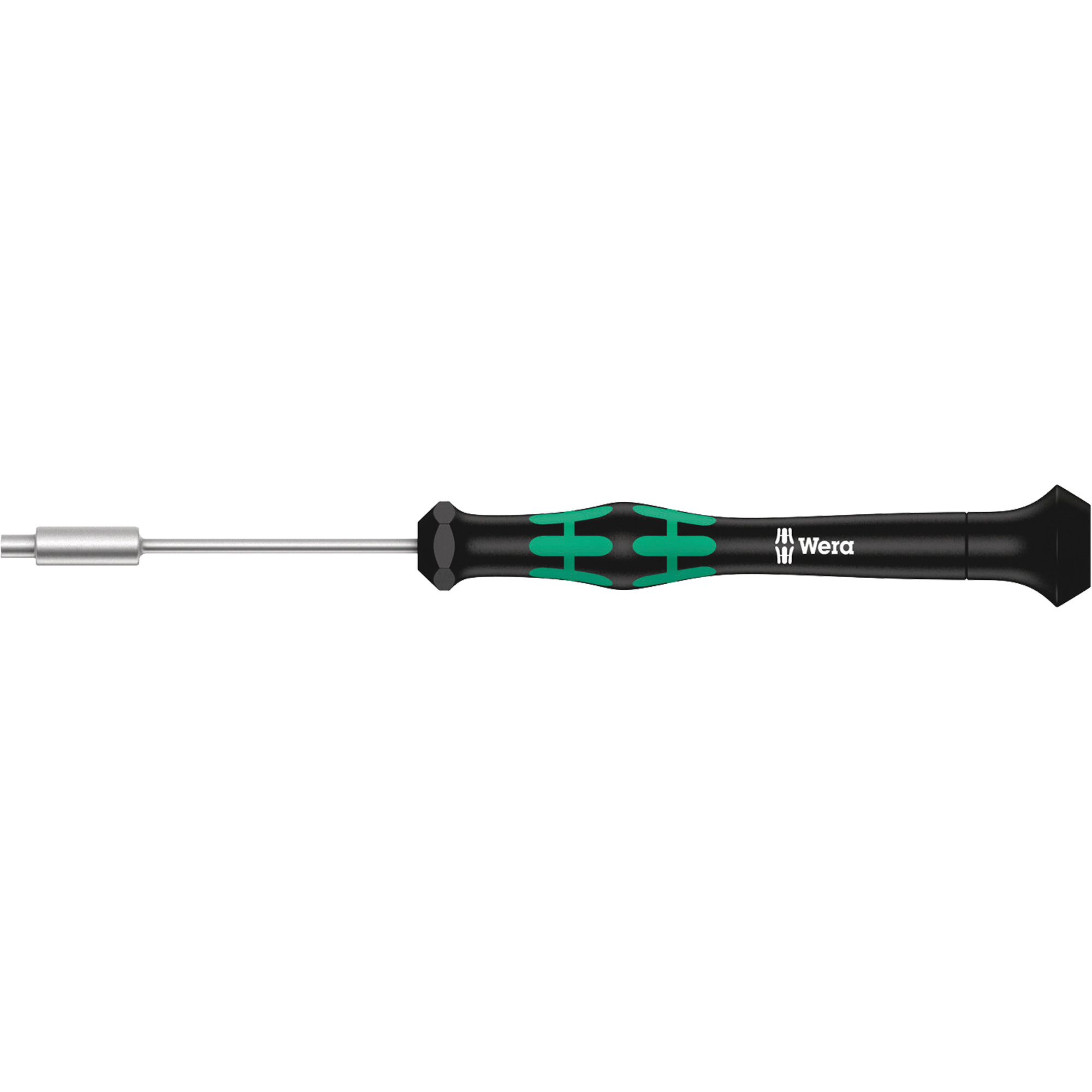 Micro-tournevis pour embouts, 2,5 mm prise, 6-3/16" lo, Non magnétique