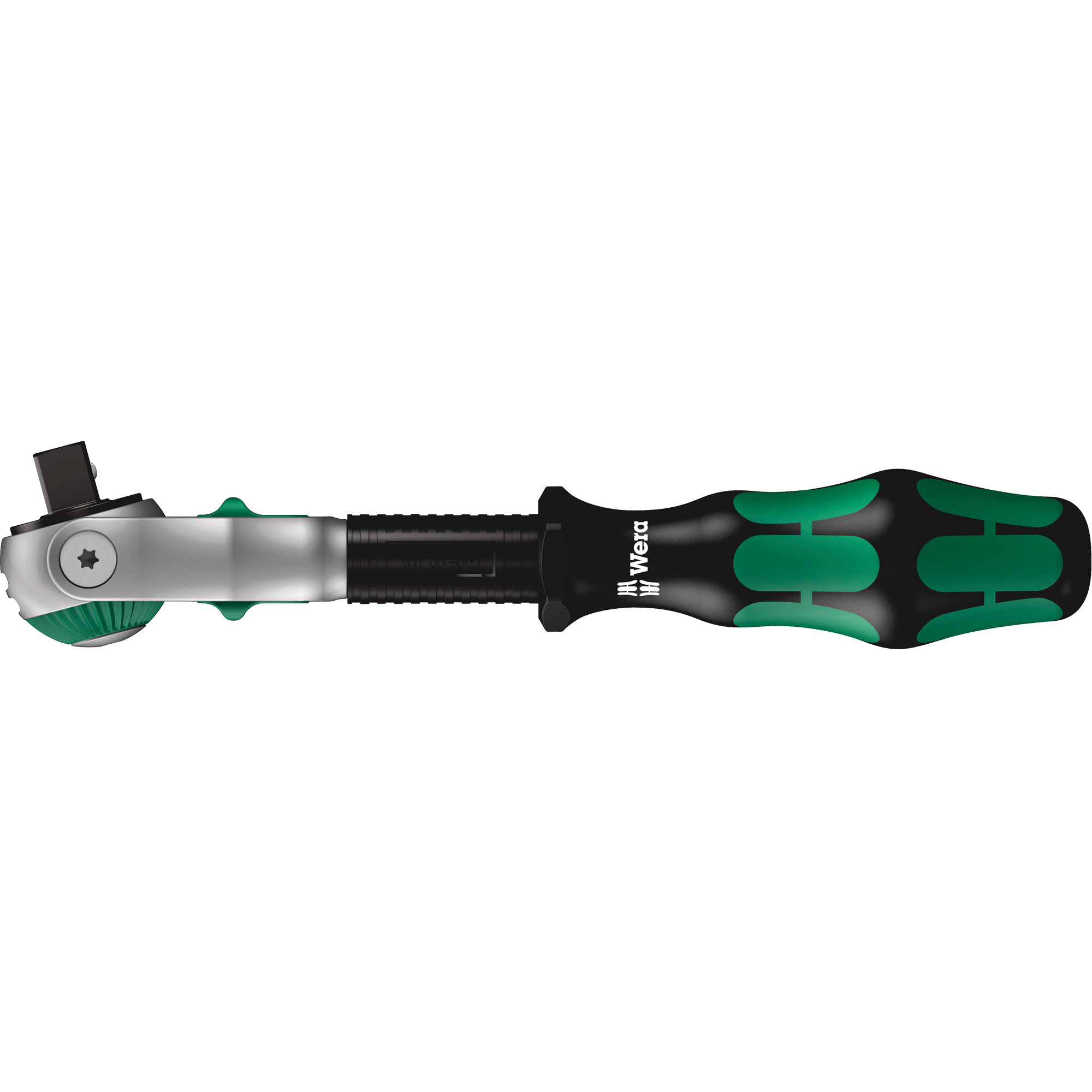 Rochet rapide Zyklop avec manchon et tête à 5 positions, Prise de 3/8", Poignée Ergonomique