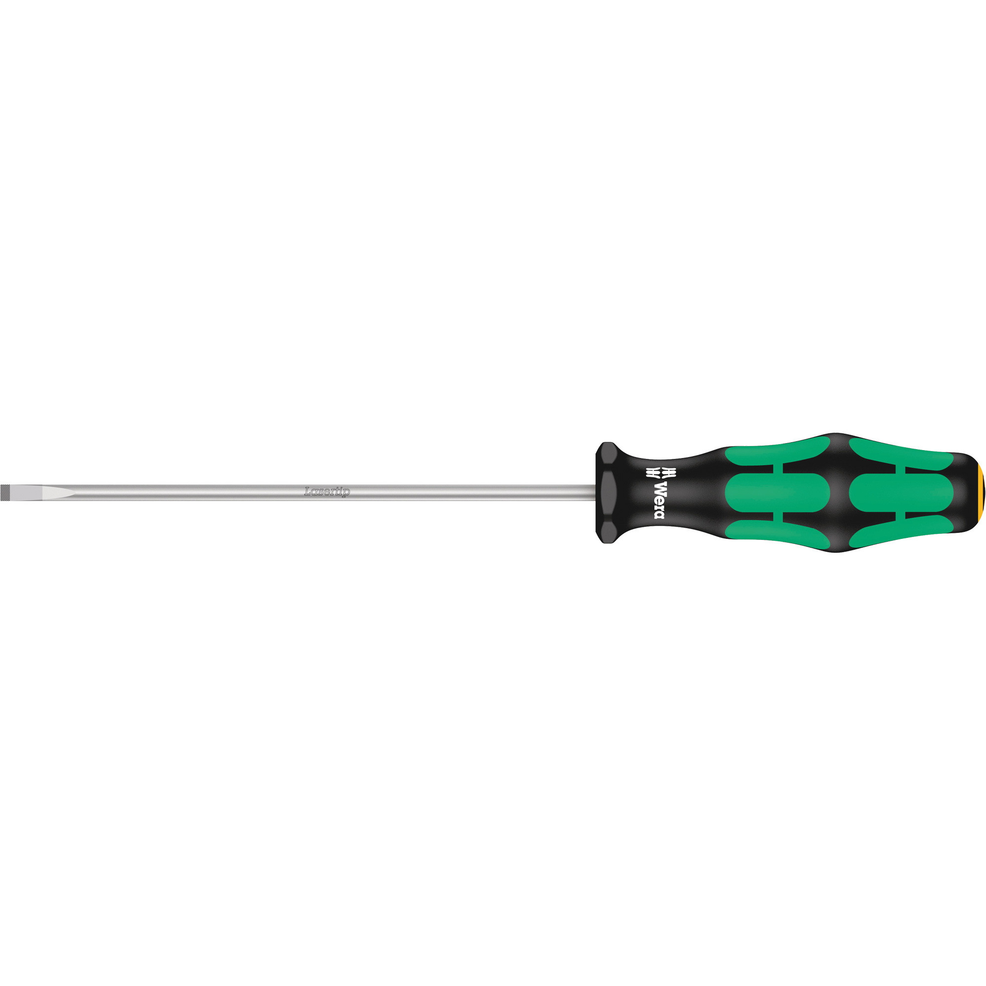 Tournevis à fente, Tige de 3,5 mm, Ronde, 8-1/8" lo, Prise en Plastique