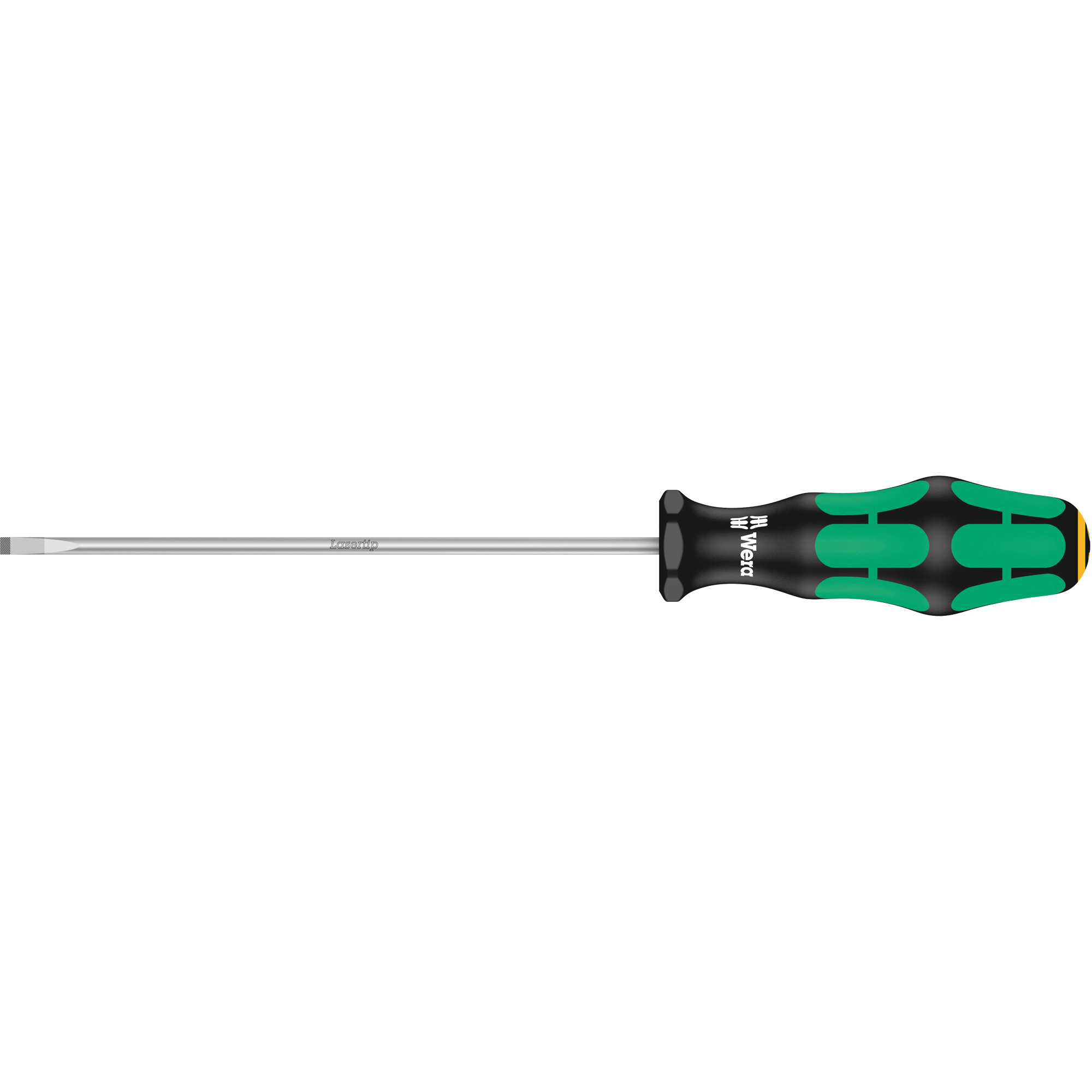 Tournevis à fente, Tige de 4 mm, Ronde, 9-3/4" lo, Prise en Plastique