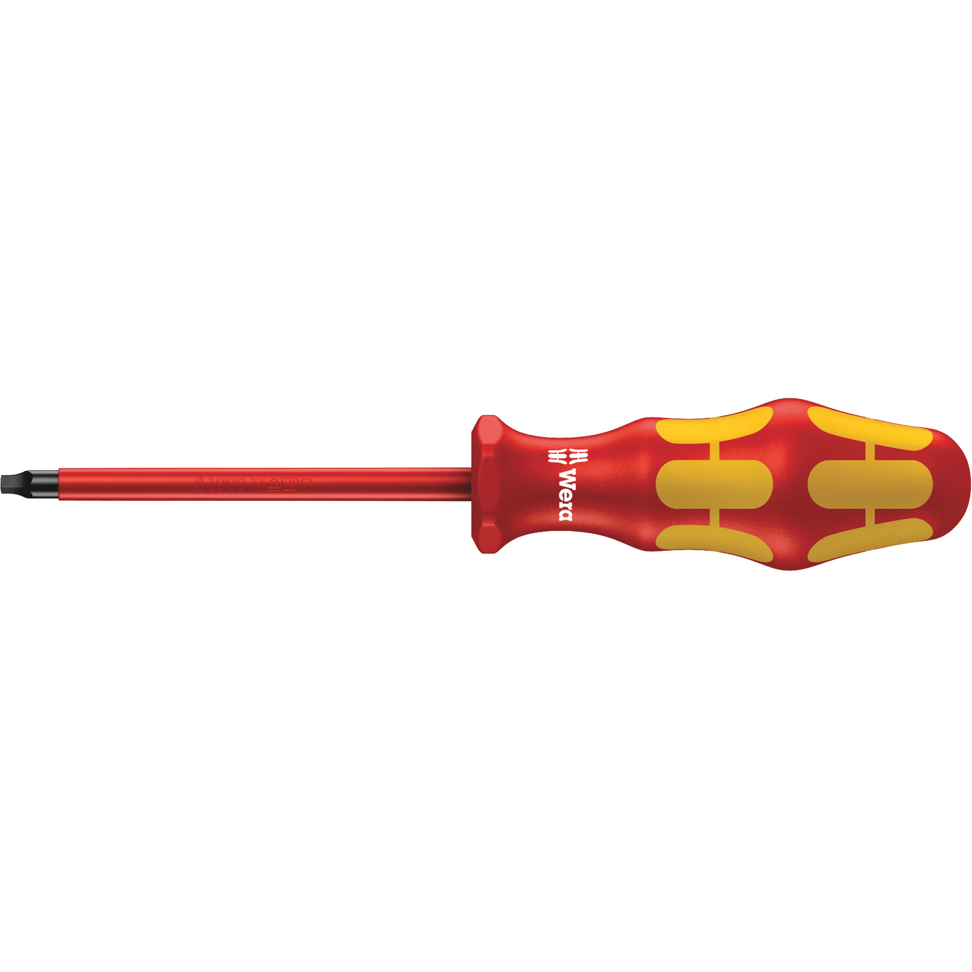 Tournevis carré isolé 160 iS VDE, Tige de #2, Ronde, 12" lo, Prise en Plastique