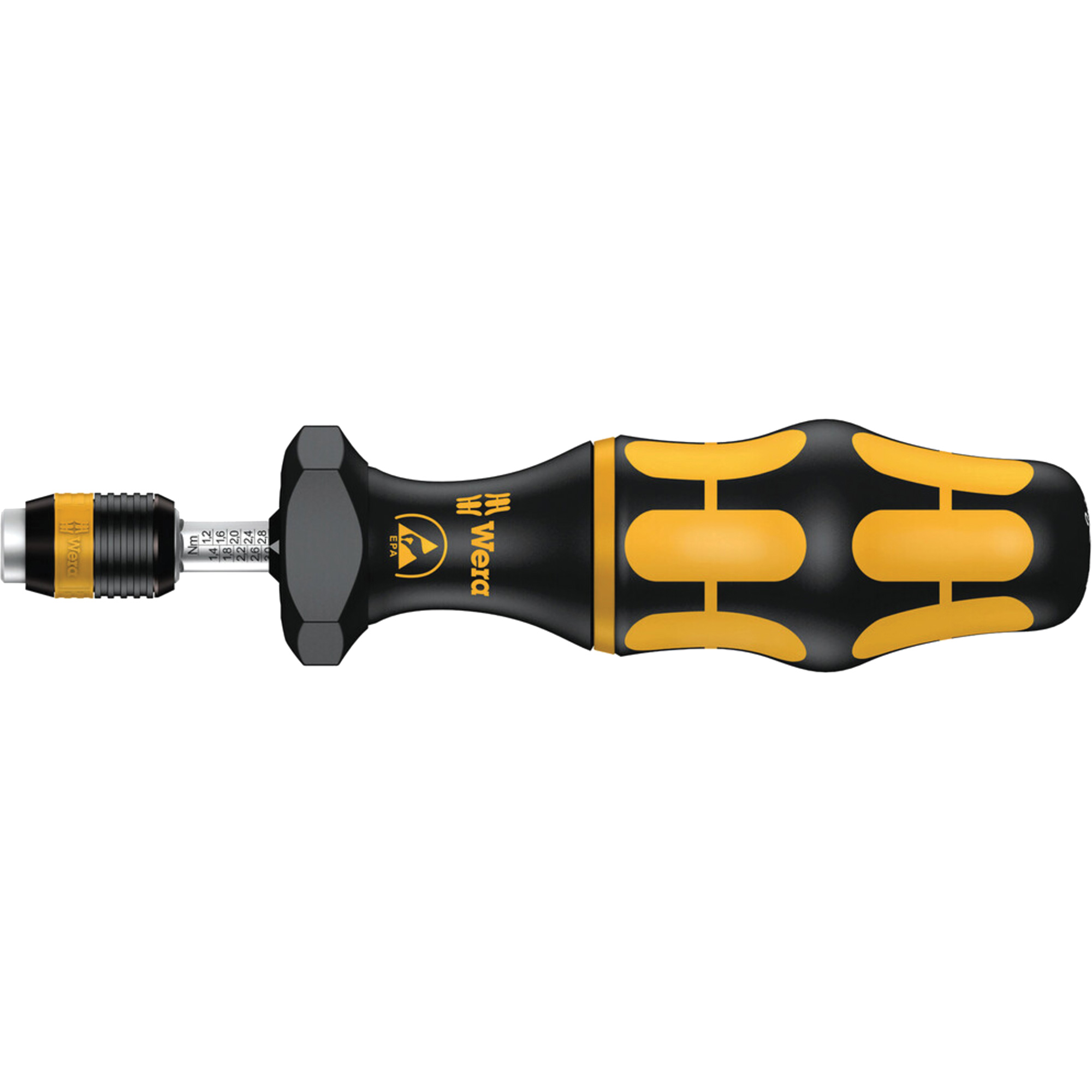 Tournevis dynamométrique réglable série Kraftform 7400 ESD, Gamme de couple 2.5 - 29 lb-pi, 6" Longueur
