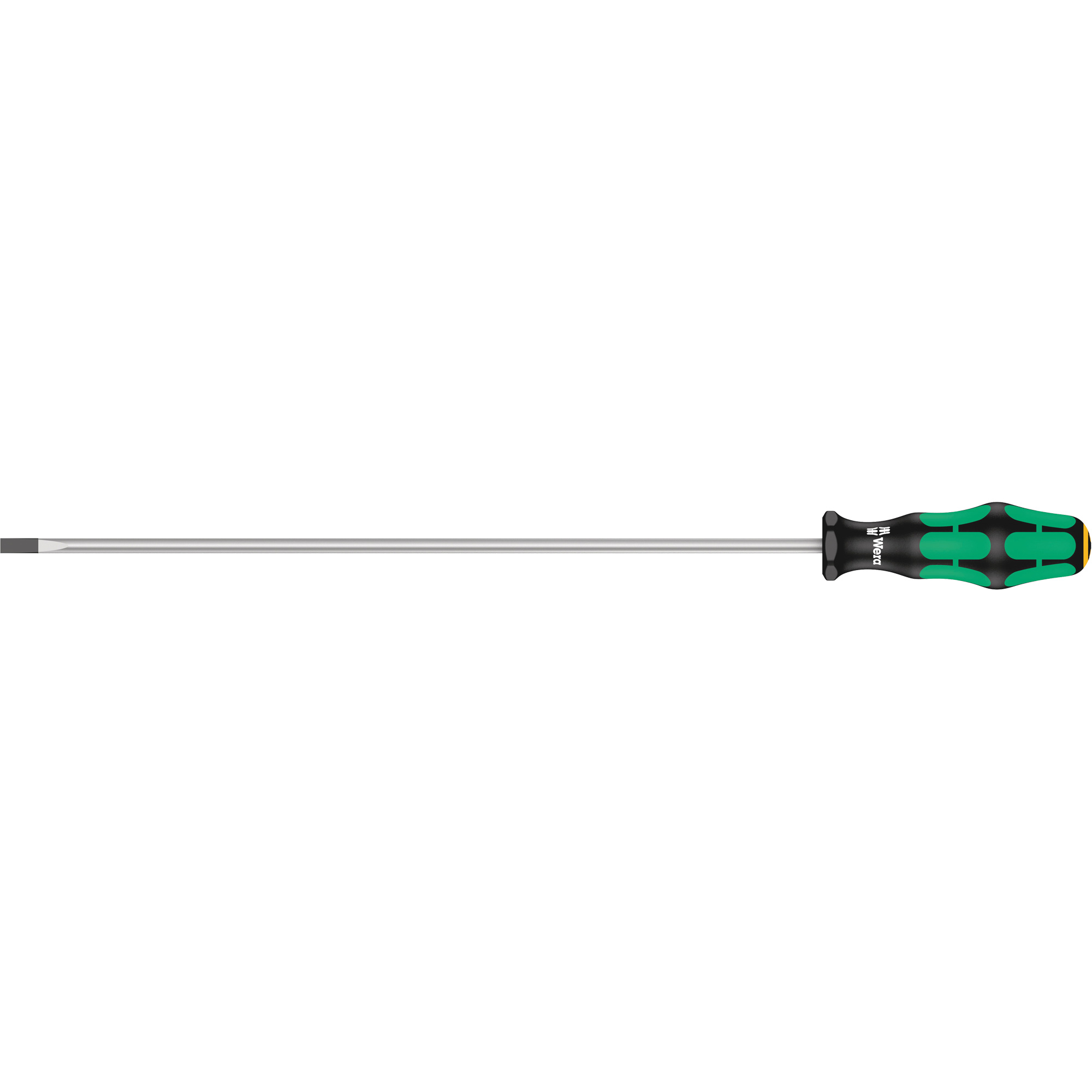 Tournevis pour vis à fente, Tige de 1/4", Ronde, 15-3/4" lo, Prise en Plastique