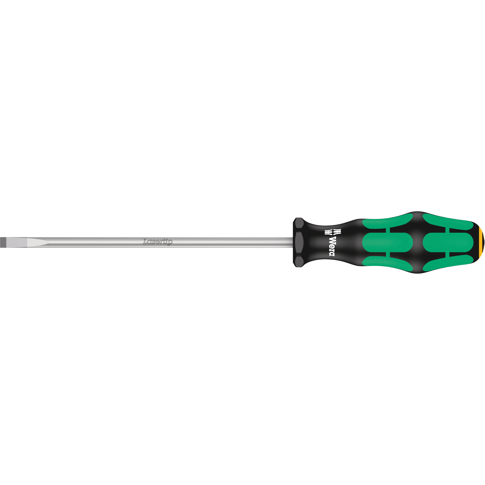 Tournevis pour vis à fente, Tige de 1/4", Ronde, 9-3/4" lo, Prise en Plastique