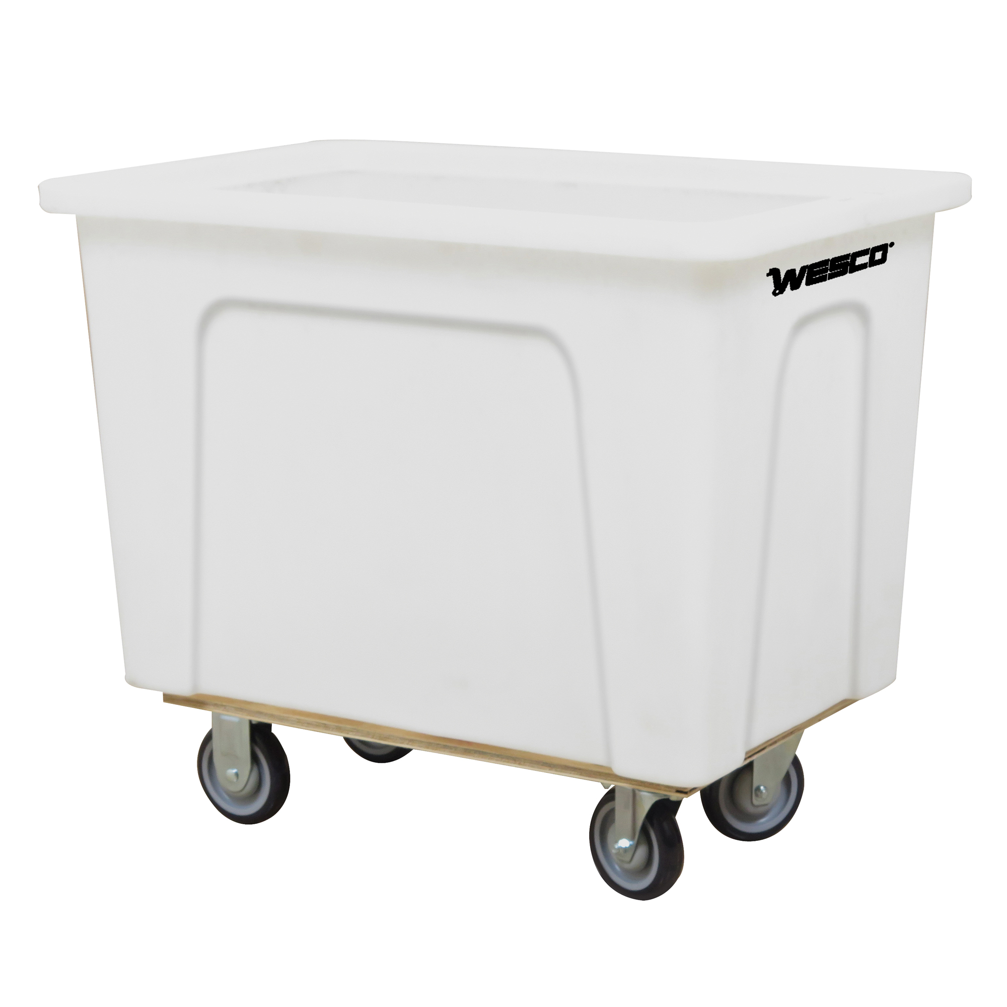 Caisson, Polyéthylène blanc, 35" lo x 24" la x 30" h, Volume 10 pi³, Capacité 450 lb
