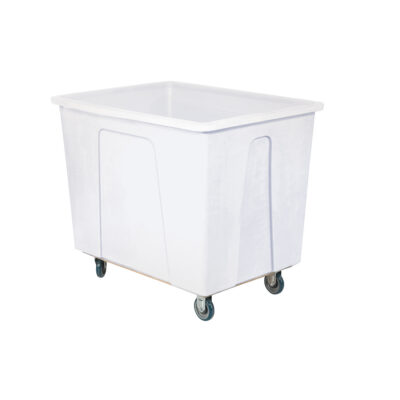 Caisson, Polyéthylène blanc, 46" lo x 34" la x 40" h, Volume 25 pi³, Capacité 600 lb