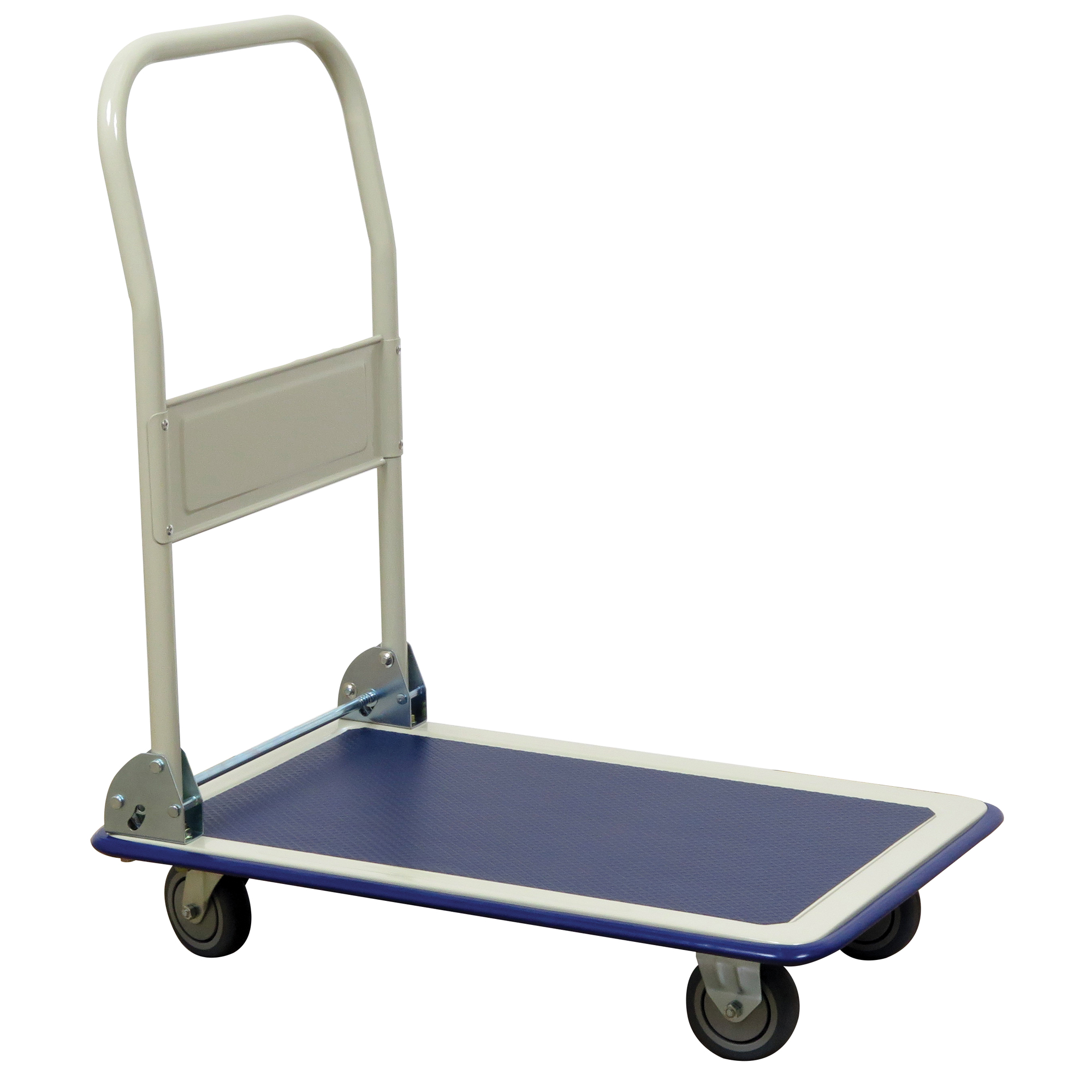 Chariot à plateforme avec poignée pliante, Acier, 440 lb, 29" lo x 19" la, Hauteur 32-1/2"