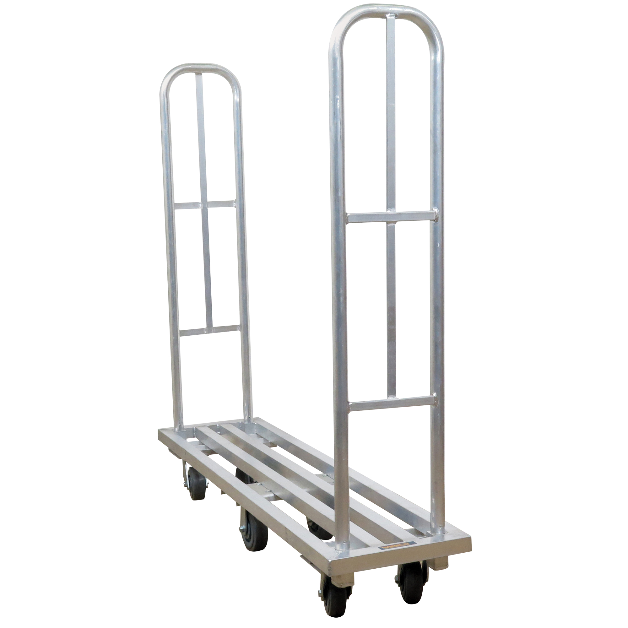 Chariot à plateforme en aluminium U-Boat, 16" la x 63" lo, 1322 lb cap, Roues Polyuréthane