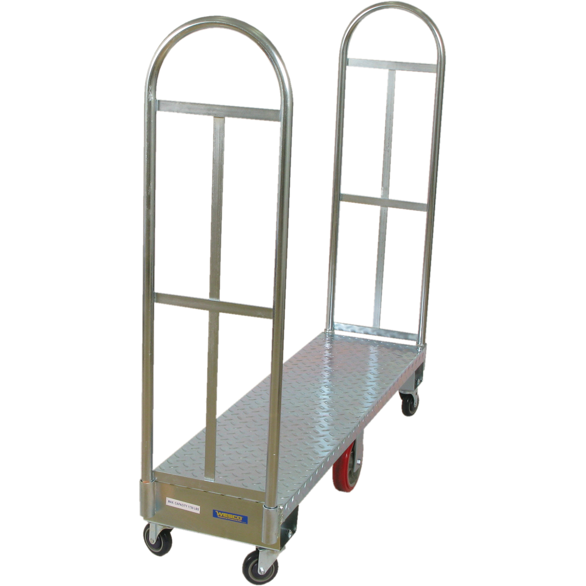 Chariot à plateforme U-Boat, 60" lo x 16" la x Capacité 1750 lb, Roues en Polyuréthane