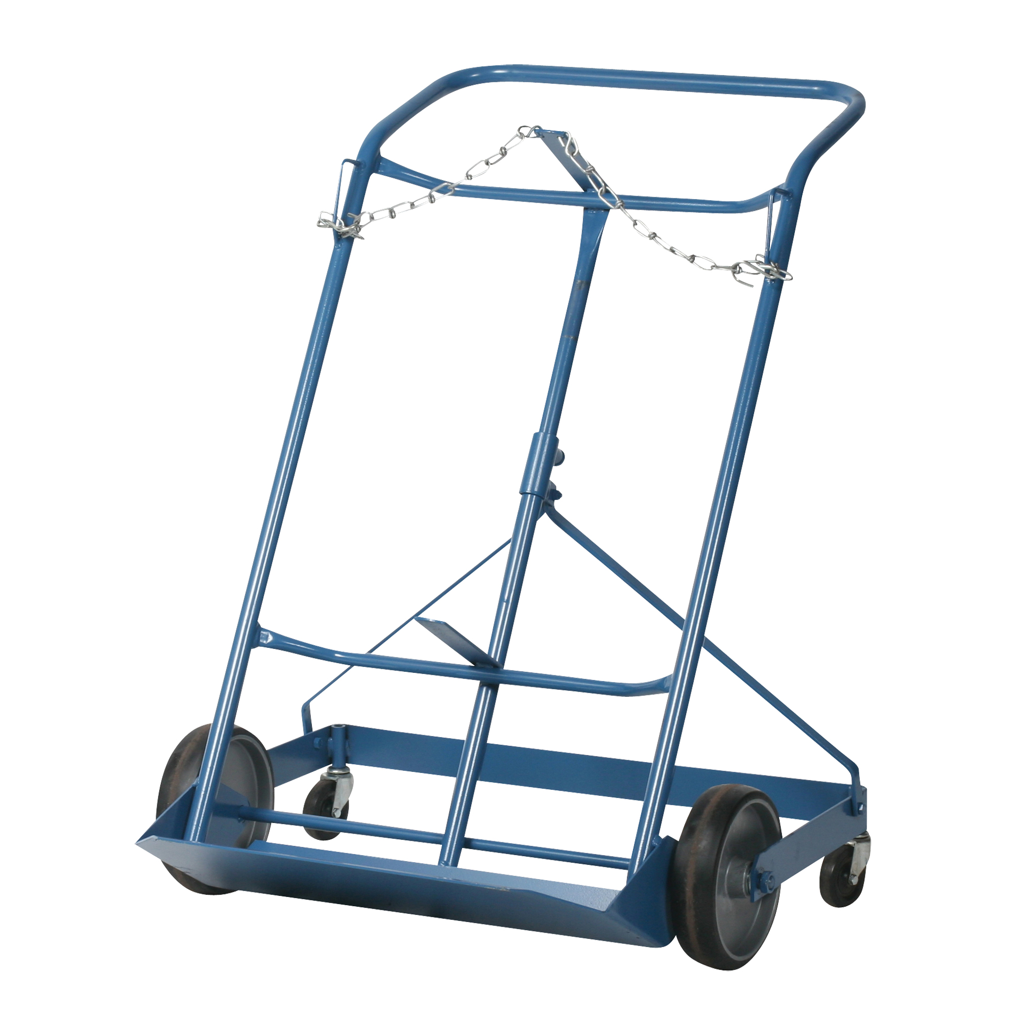 Chariot professionnel CC-2 pour deux bouteilles de gaz, Roues Caoutchouc moulé, Base de 16-7/8" la x 7-1/4" lo, 500 lb