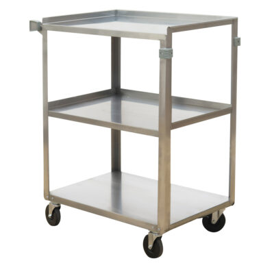 Chariots à tablette, 3 Tiers, 15-1/2" la x 32-1/8" h x 24" p, Capacité 300 lb
