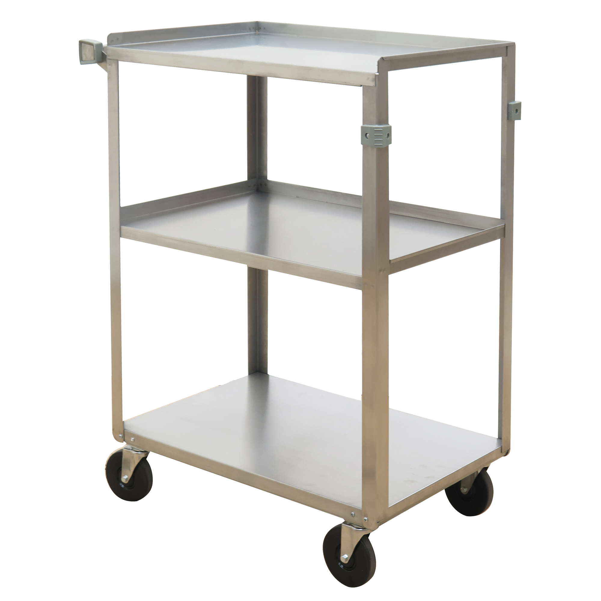 Chariots à tablette, 3 Tiers, 15-3/4" la x 32" h x 24" p, Capacité 500 lb