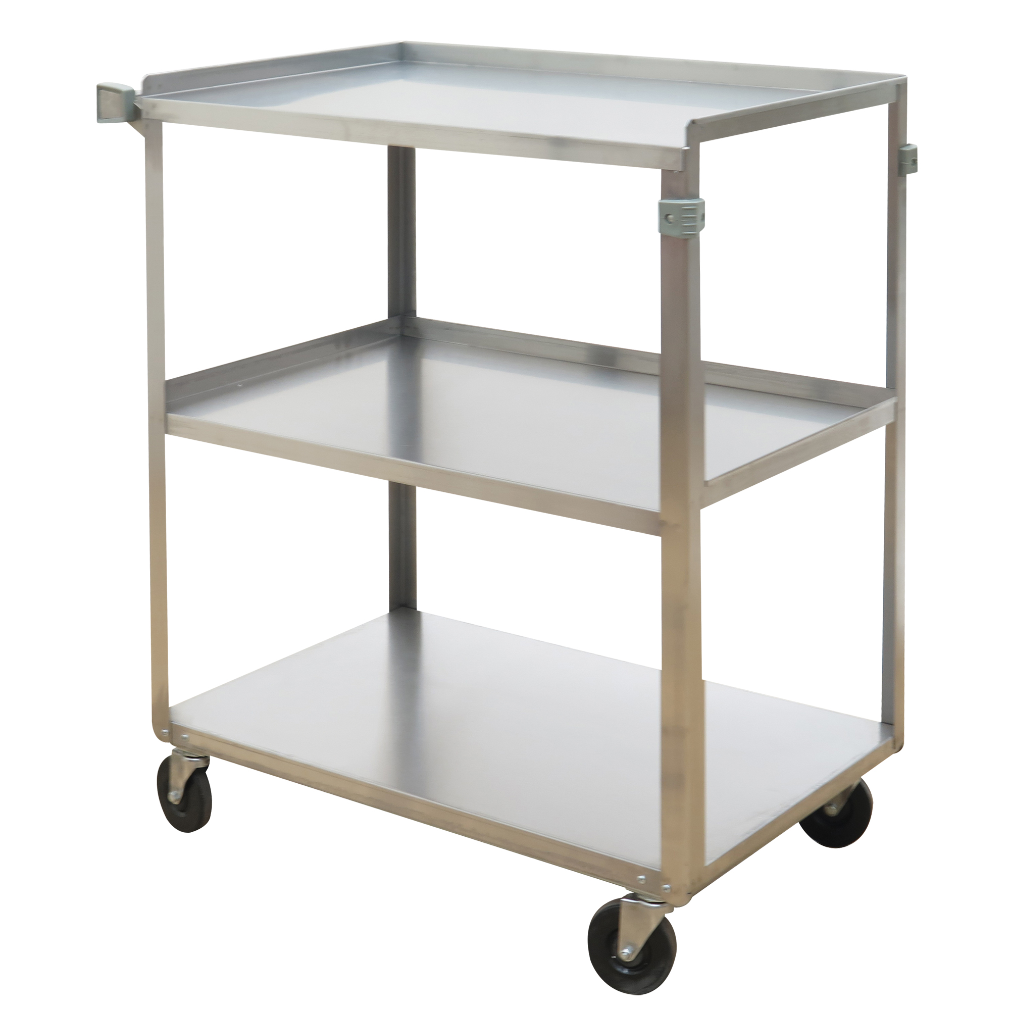 Chariots à tablette, 3 Tiers, 17-5/8" la x 33" h x 27-1/8" p, Capacité 300 lb