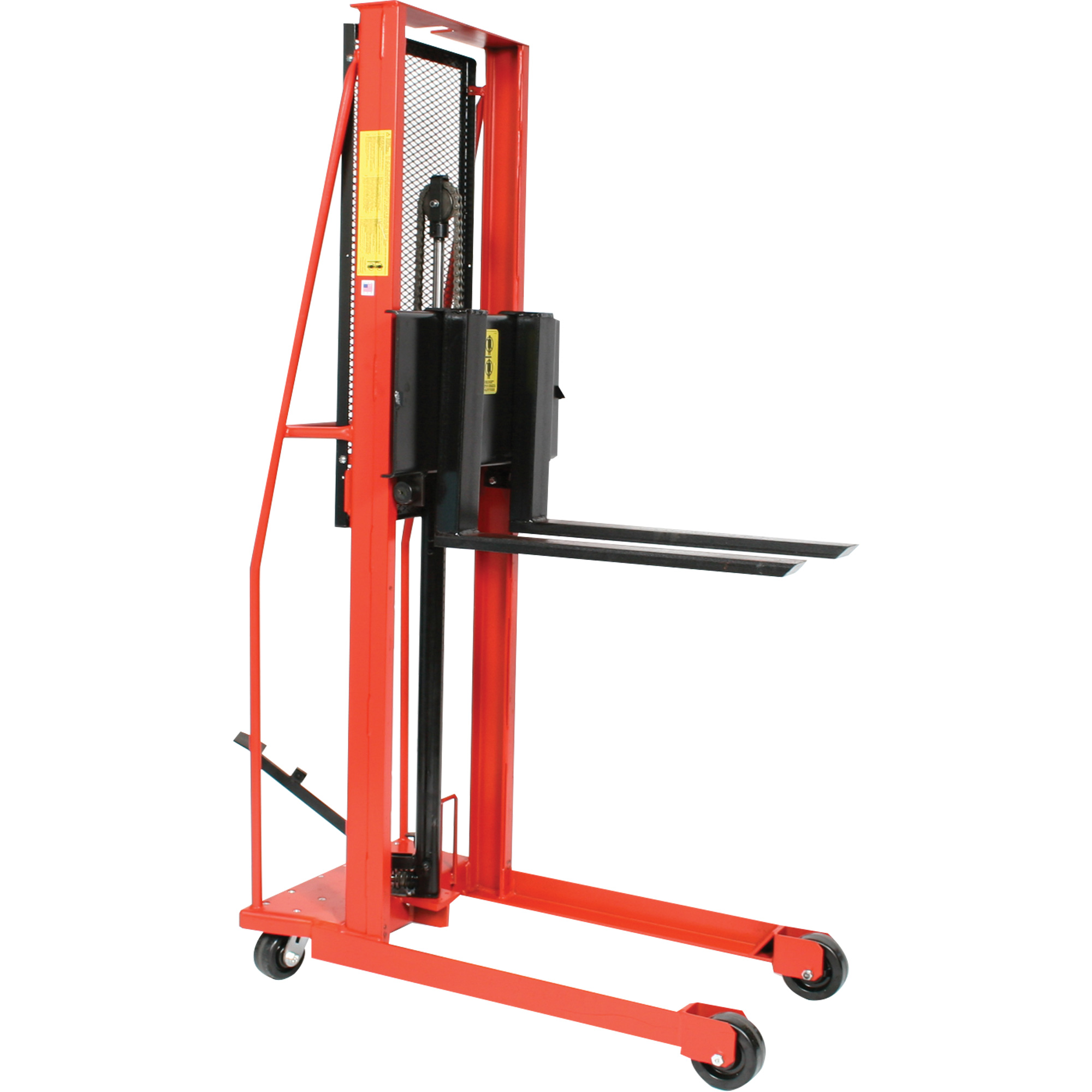 Gerbeur hydraulique pour chariot élévateur, Fonctionnement Pompe au pied, Capacité 1000 lb, Levée max 56"