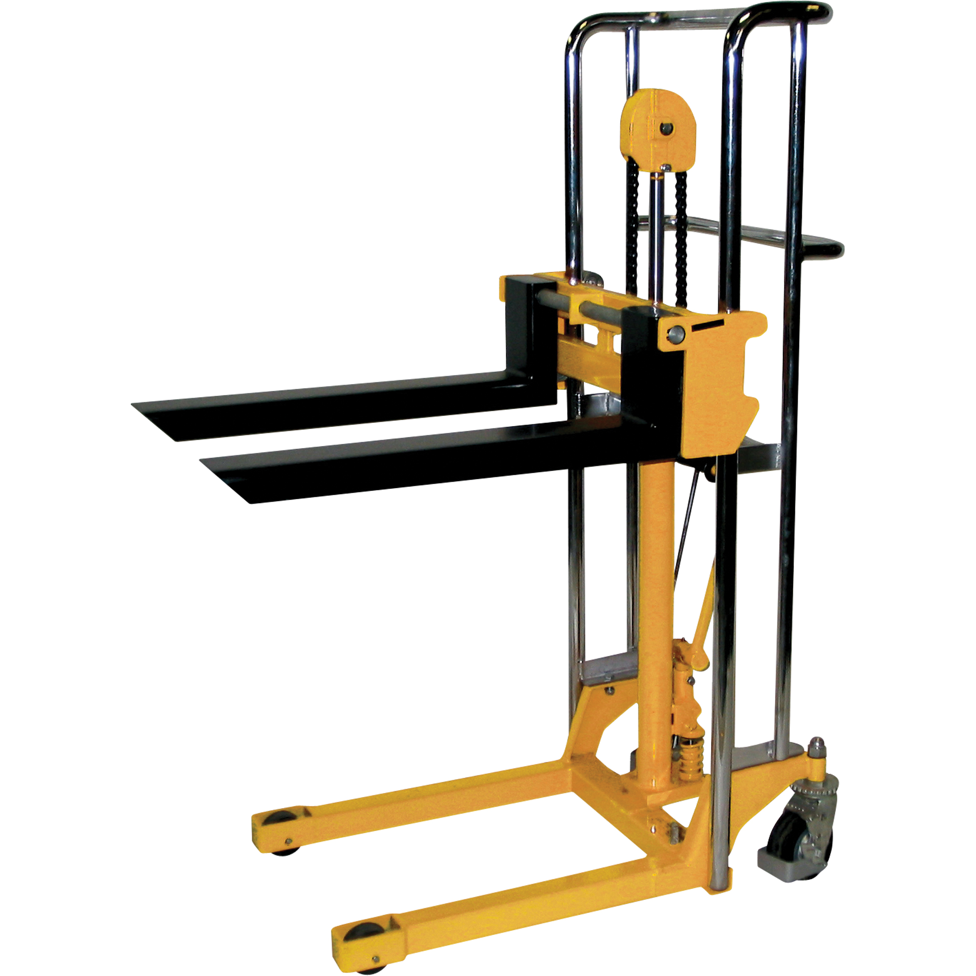 Gerbeur hydraulique pour chariot élévateur - VL47, Fonctionnement Pompe au pied, Capacité 880 lb, Levée max 47"
