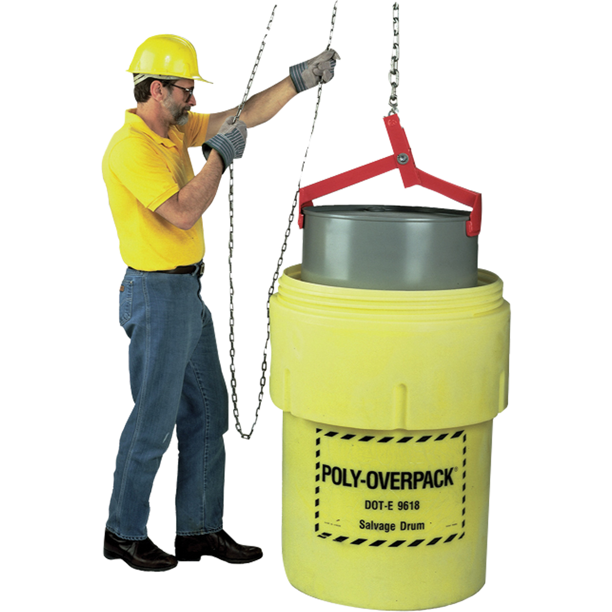 Lève-baril, Baril de 85 gal. US (70 gal. imp.), Capacité 1000 lb/454 kg