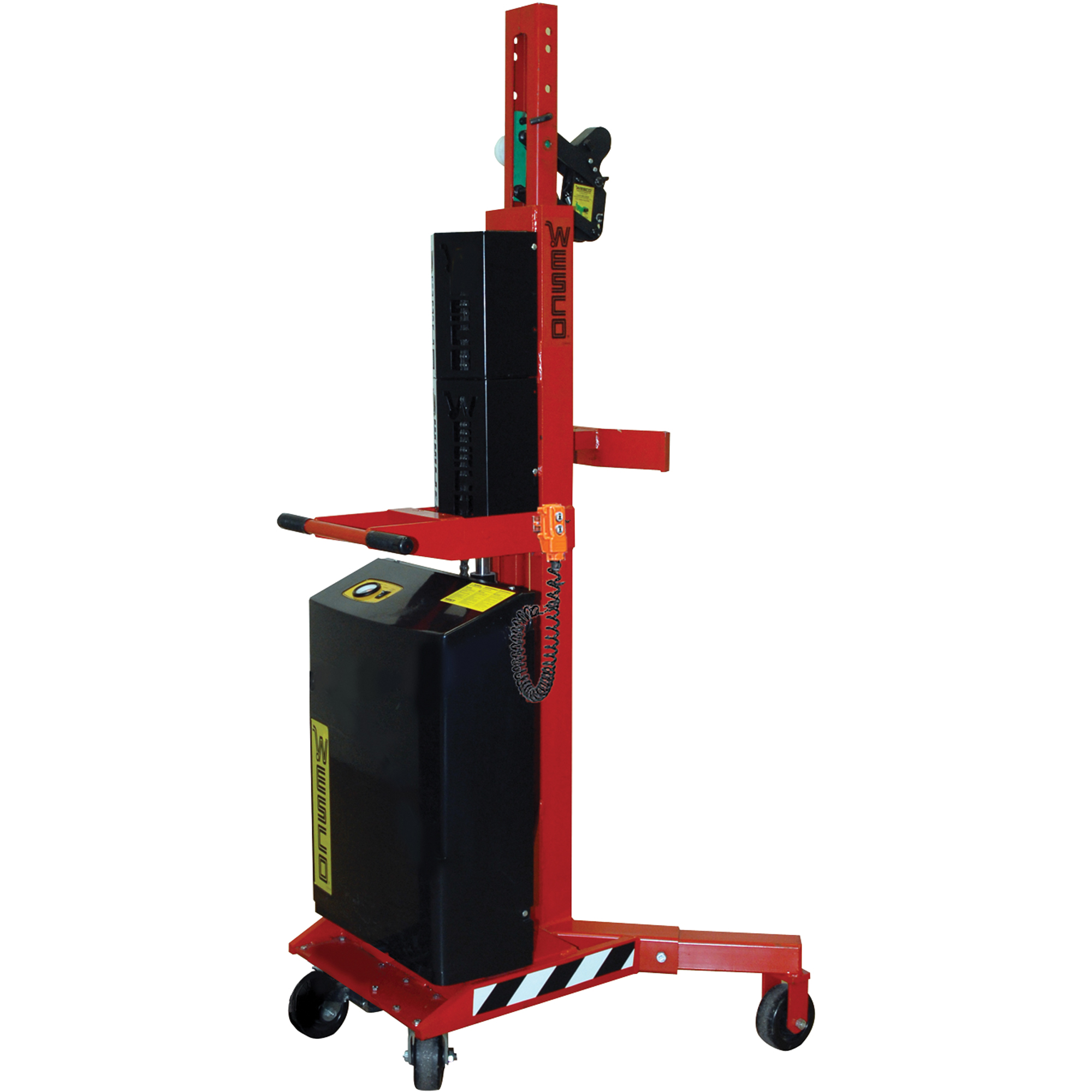 Manipulateur ergonomique de baril à levée motorisée, DM-100-PL, 30 - 85 gal. US (25 - 70 gal. imp.)