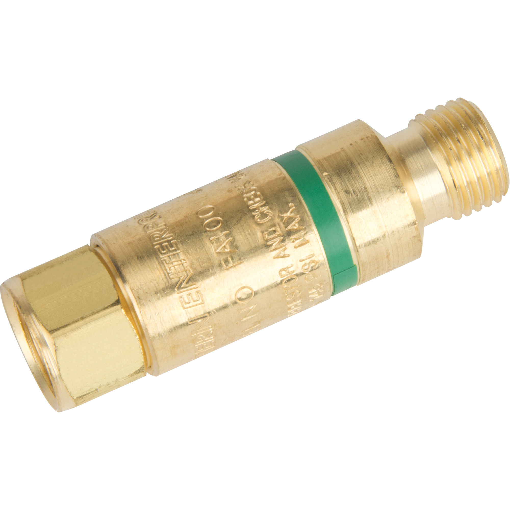 Antiretours pare-flammes - Oxy/gaz combustibles, Gaz combustibles (rouge)/Oxygène (vert), Style pour chalumeau