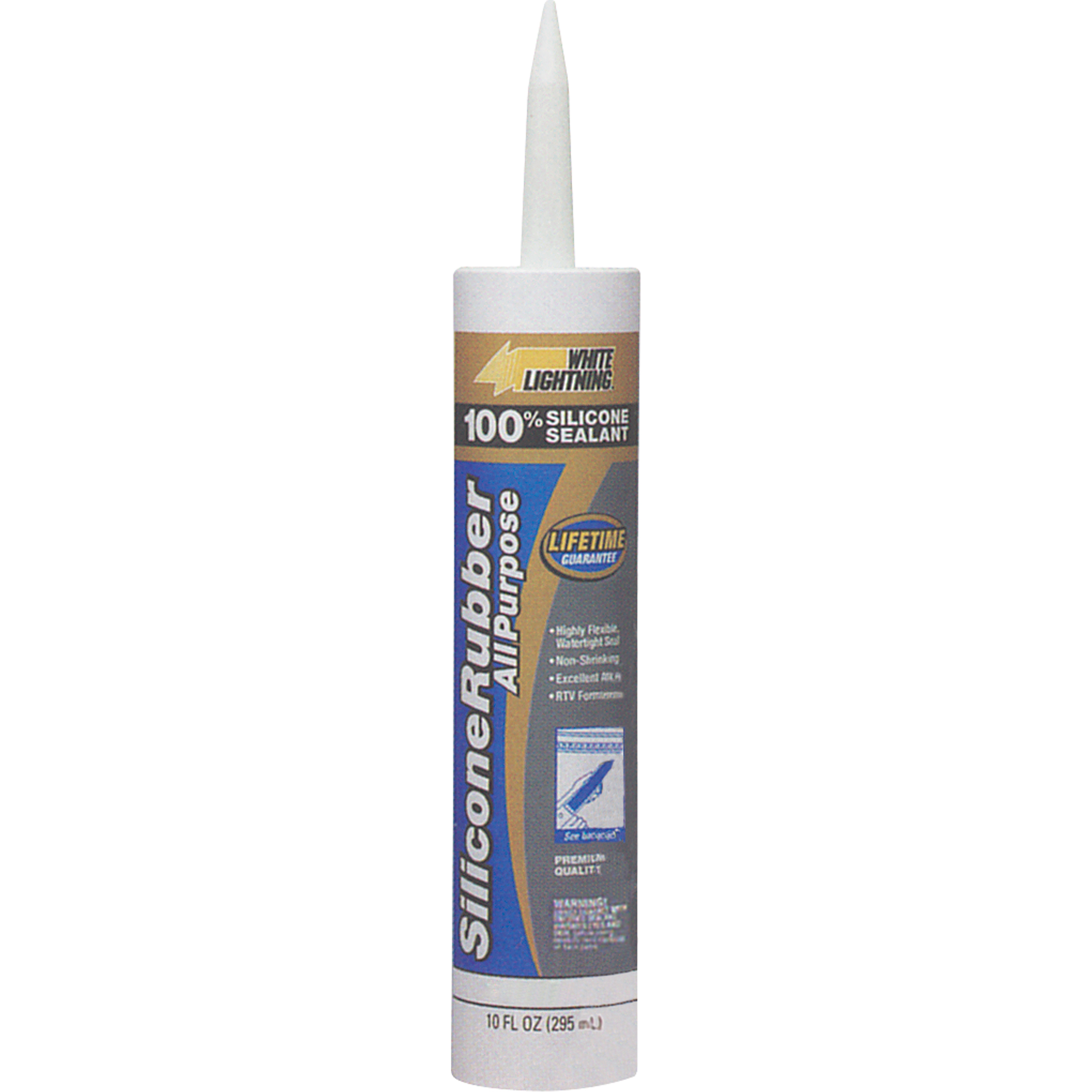 Scellant de silicone RTV à 100% de qualité supérieure, Tube, Noir