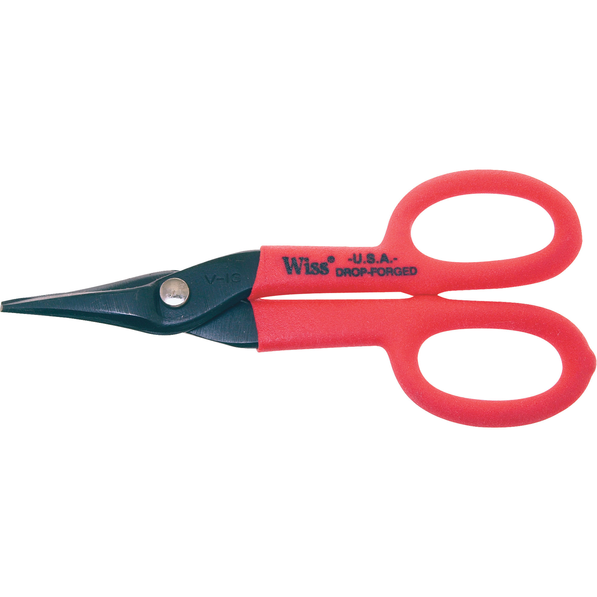 Cisailles à style combiné bec de canard, Longueur de coupe de 2-1/4", Coupe Droit/Gauche et droite