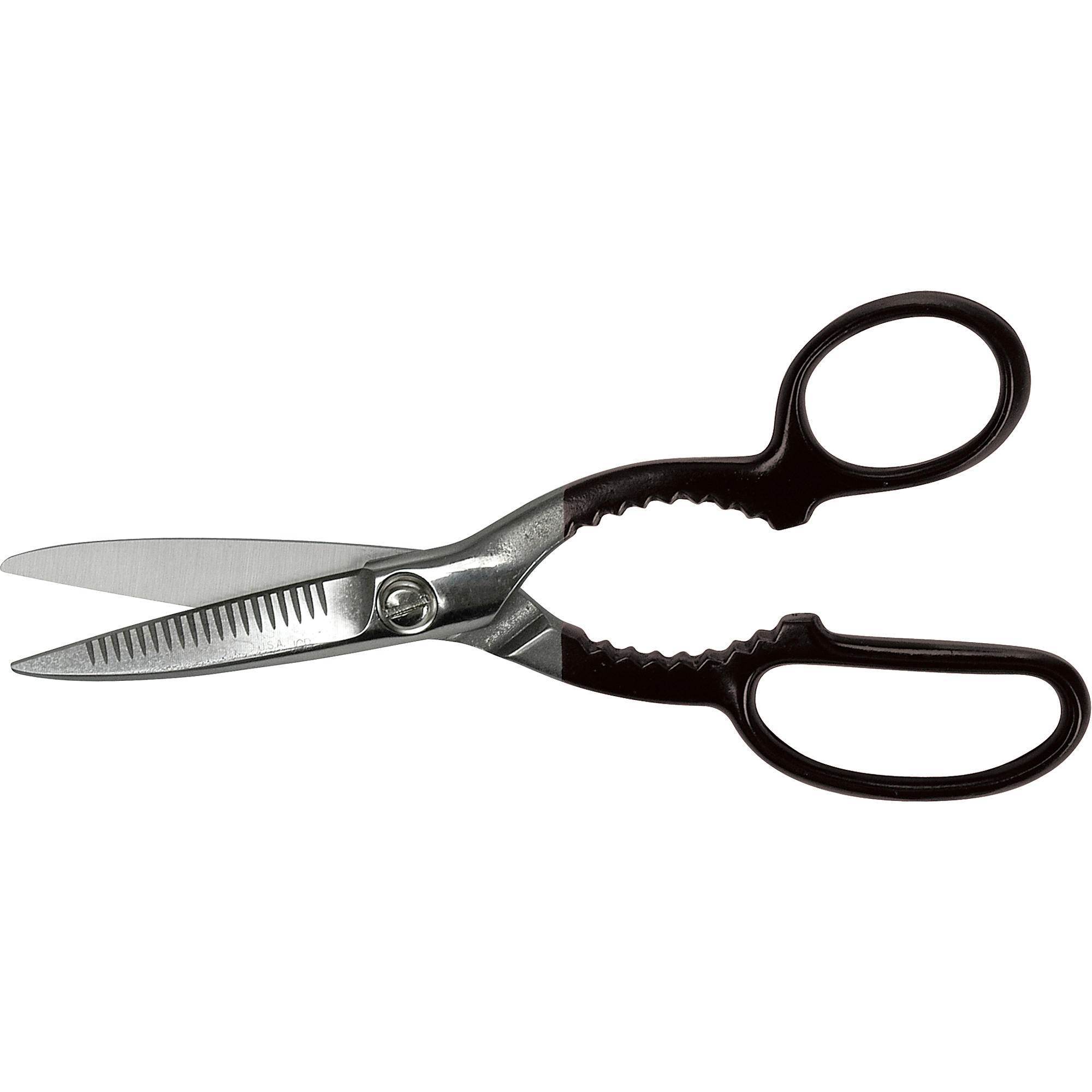Ciseaux de cuisine, Longueur de coupe de 2-5/8", Poignée Anneaux