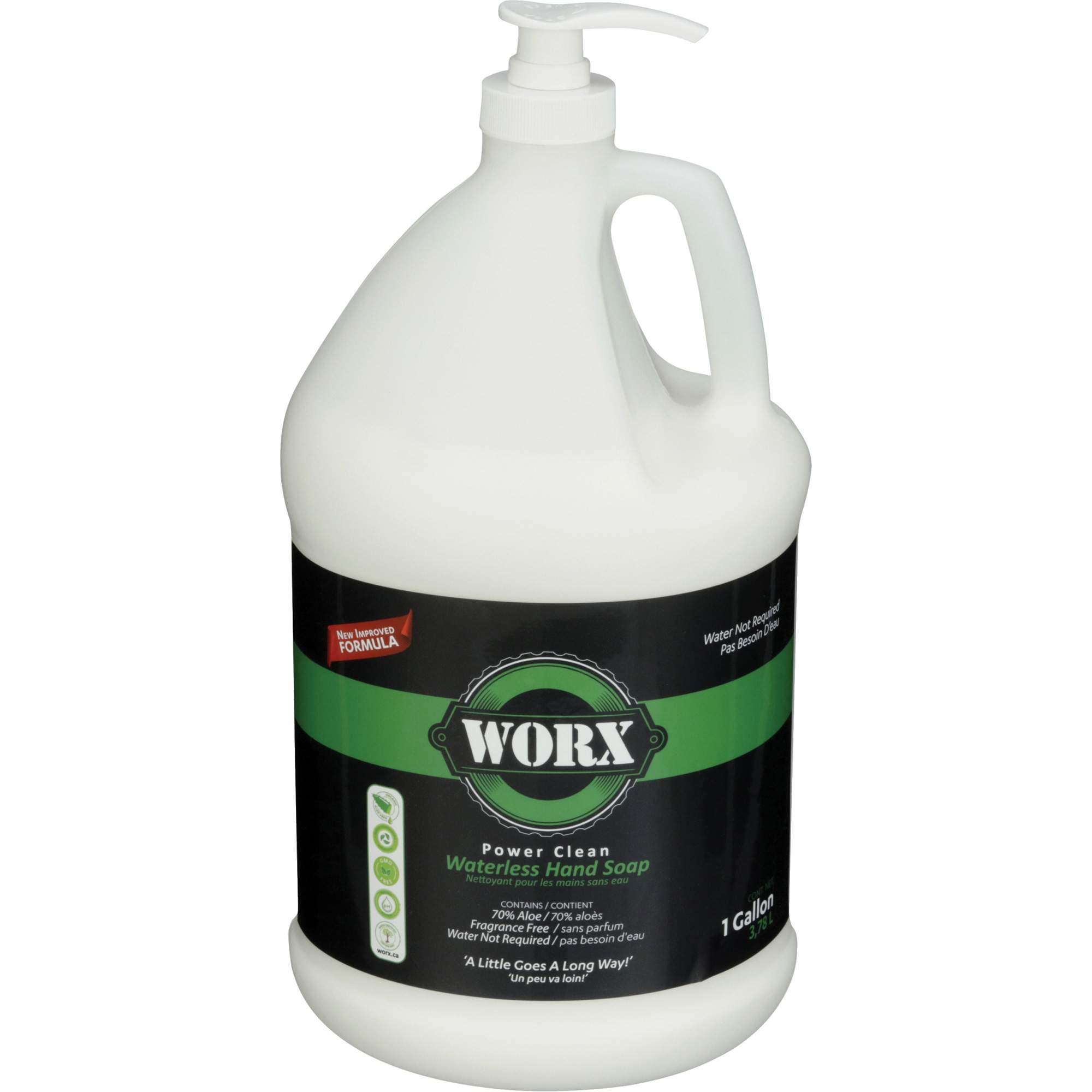 Savon pour les mains sans eau Power Clean, Liquide, 3,78 L, Sans parfum