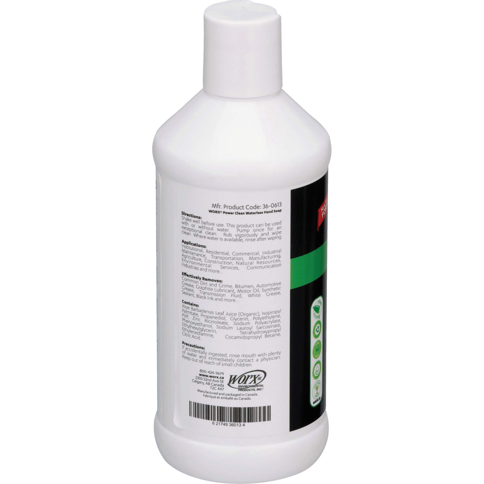 Savon pour les mains sans eau Power Clean, Liquide, 384 ml, Sans parfum – Image 3