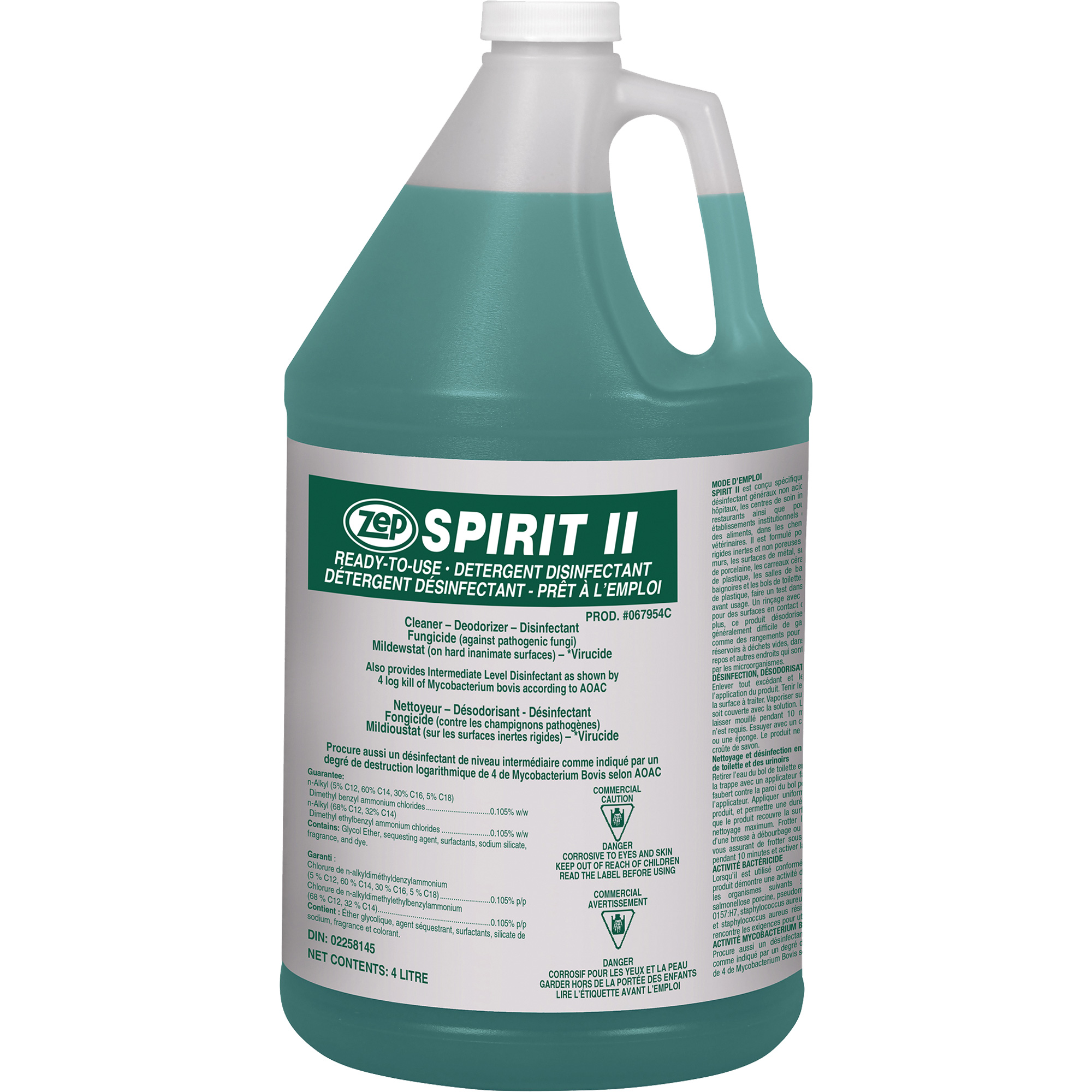 Détergent désinfectant Spirit II, 4 L, Cruche
