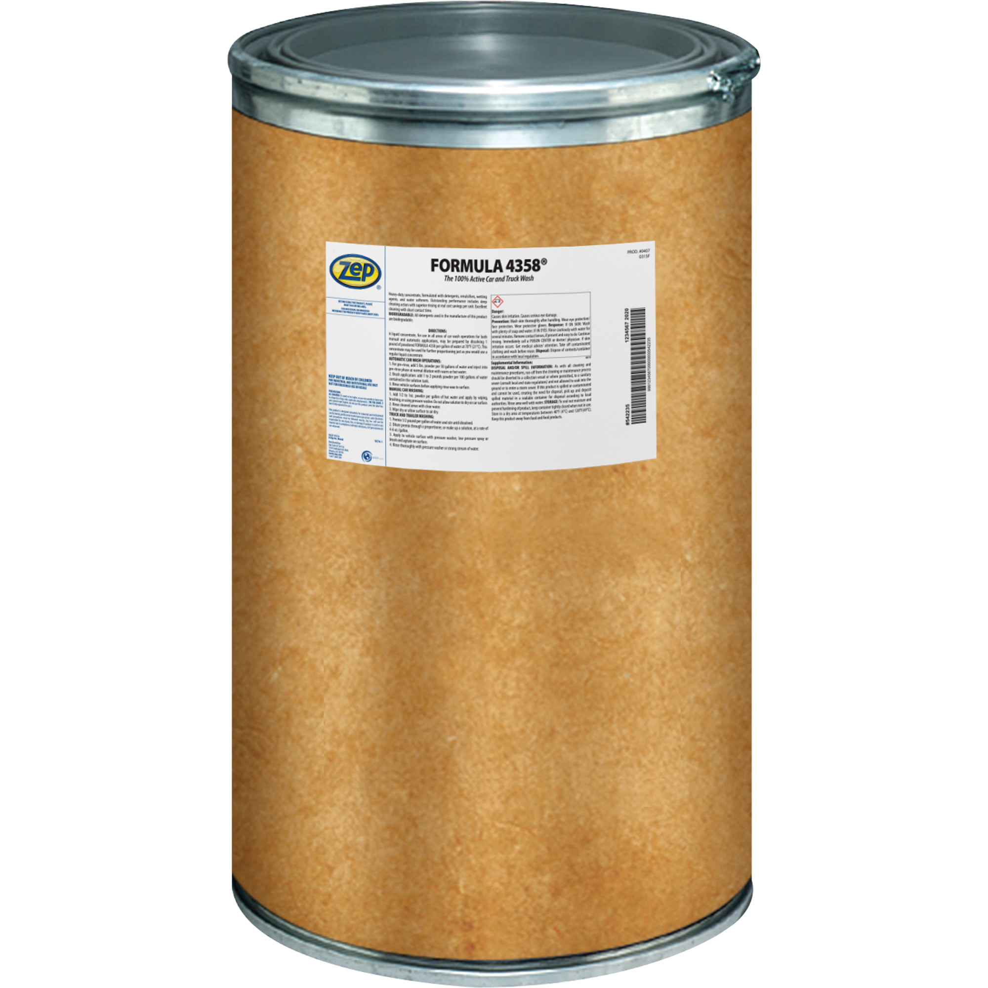 Détergent en poudre pour gros travaux Formula 4358, 45 kg, Baril