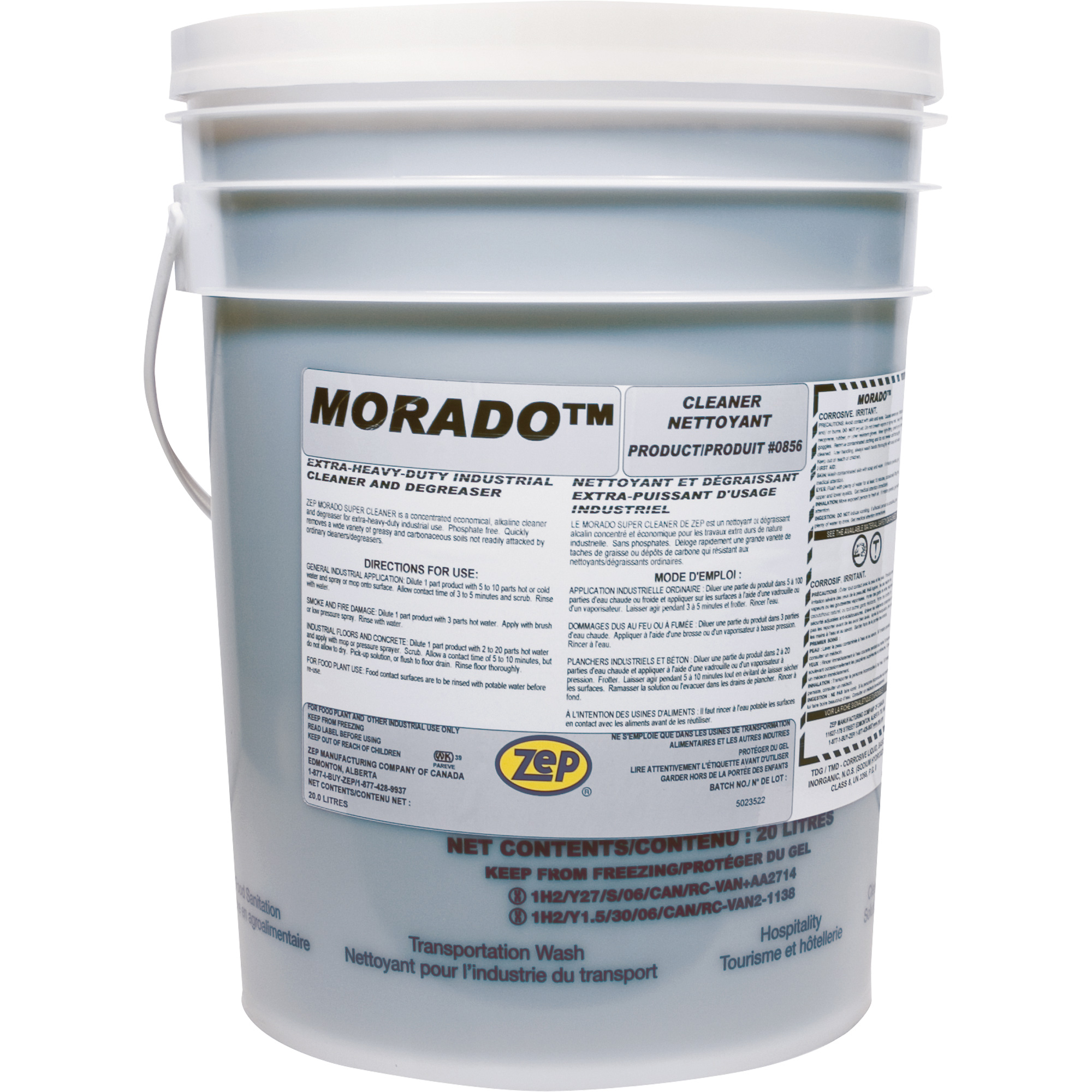 Nettoyant et dégraissant à usages multiples pour gros travaux Morado, 20 L, Seau