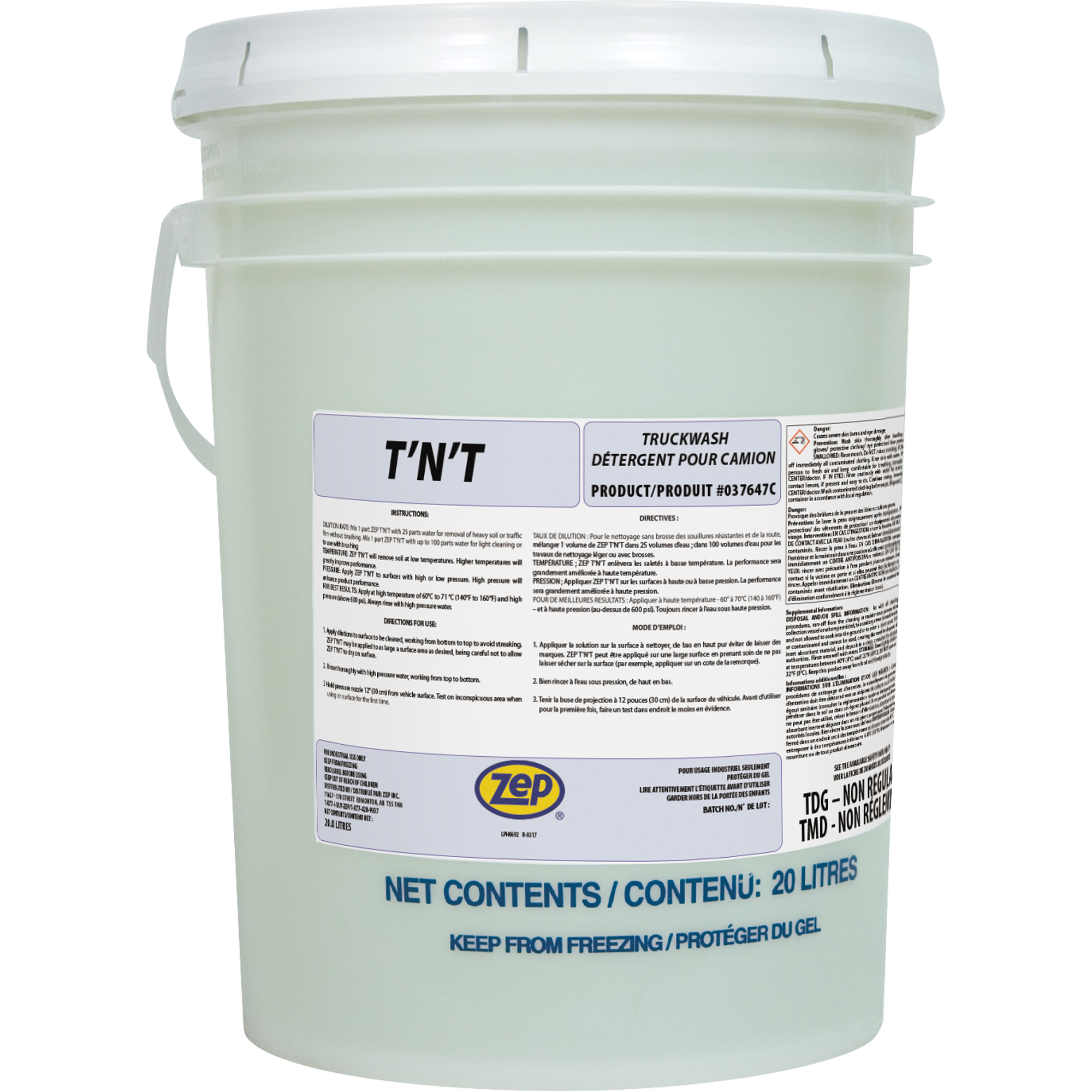 Produit nettoyant pour camion et remorque T’N’T, 20 L, Seau