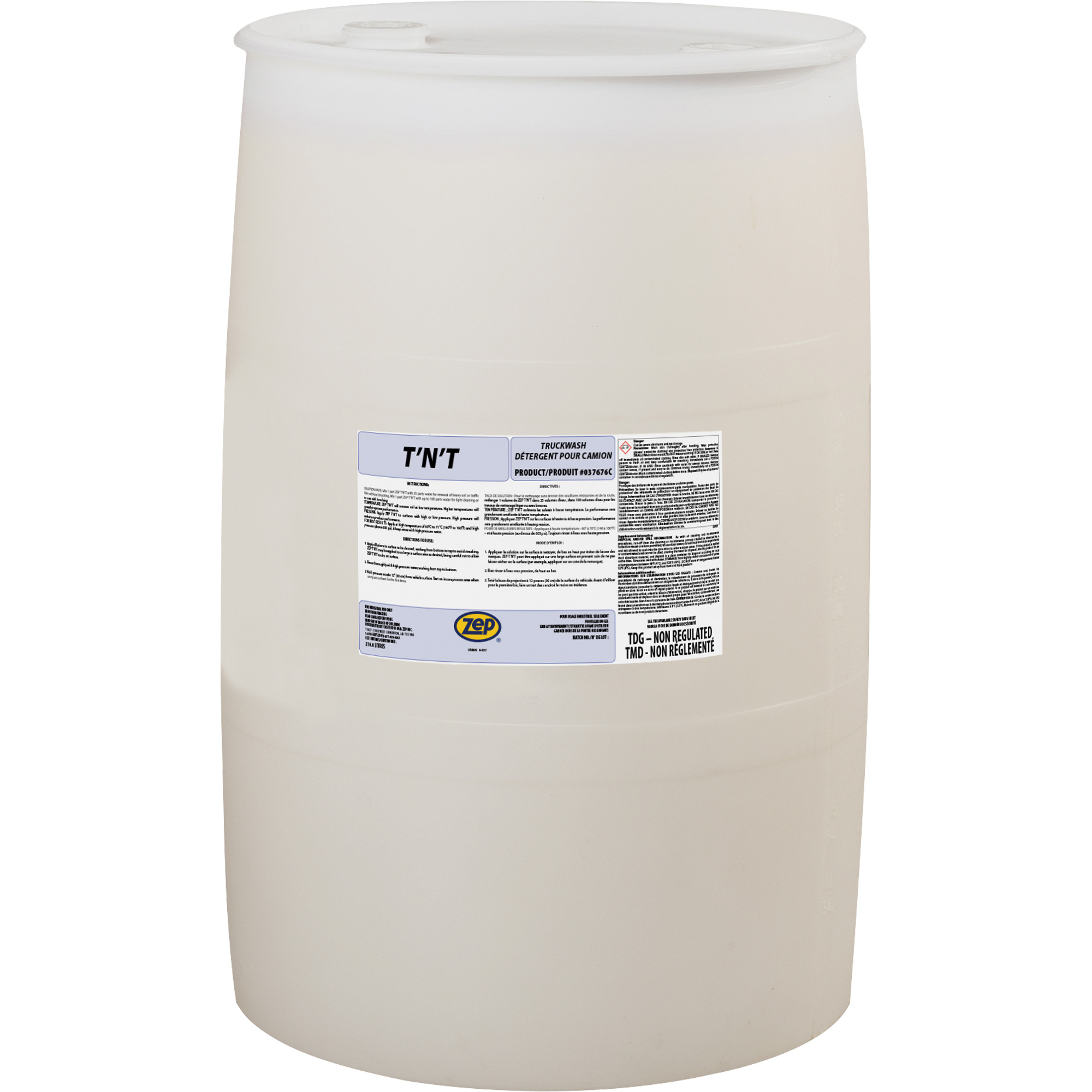 Produit nettoyant pour camion et remorque T’N’T, 210 L, Baril