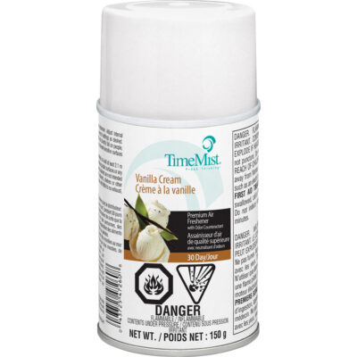 Purificateur d’air industriel TimeMistMD, Crème à la vanille, Canette aérosol/Cartouche
