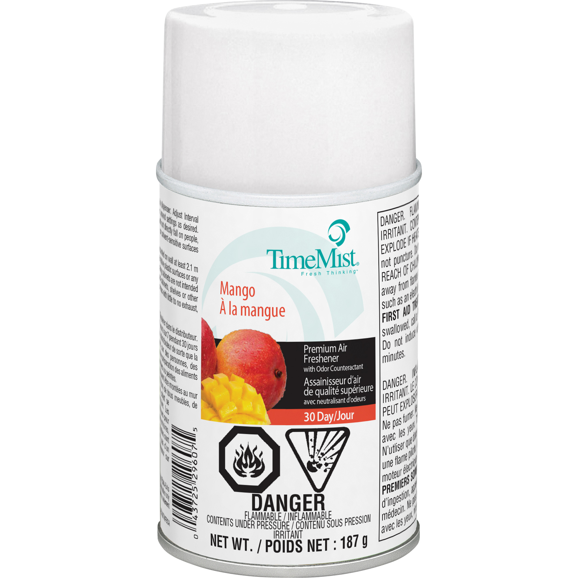 Purificateur d’air industriel TimeMistMD, Mangue, Canette aérosol/Cartouche