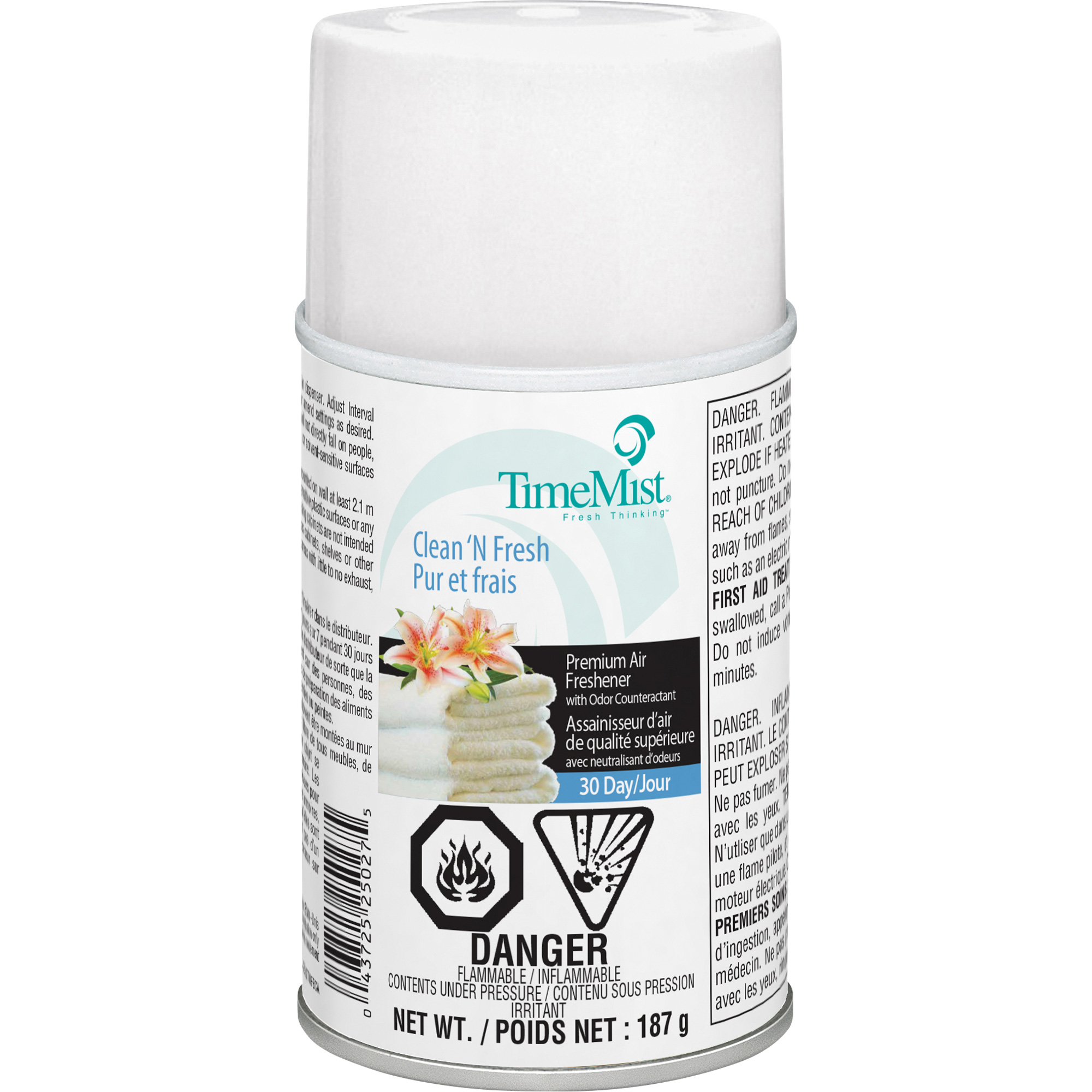 Purificateur d’air industriel TimeMistMD, Propre & frais, Canette aérosol/Cartouche
