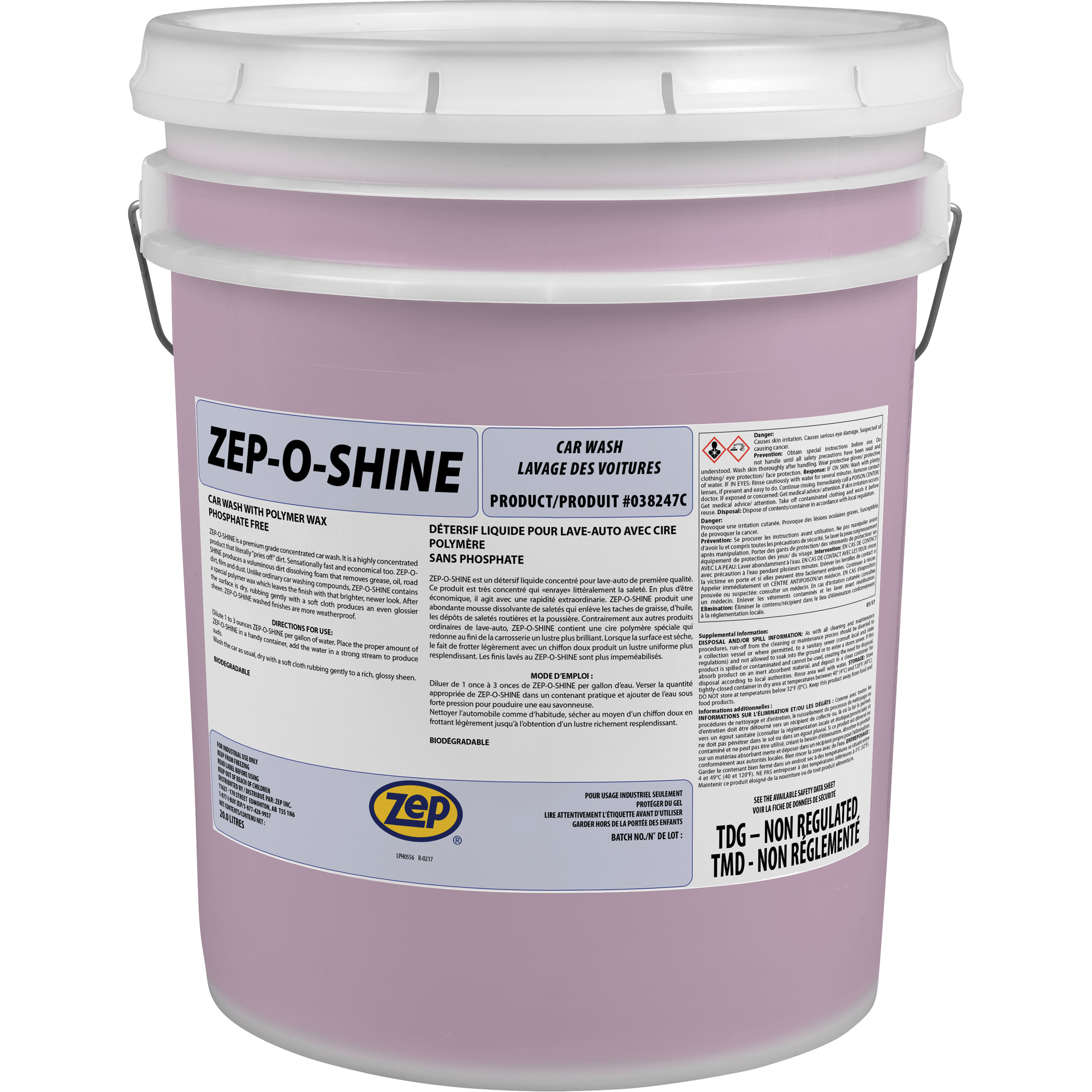 Savon détergent et cire pour voiture Zep-O-Shine