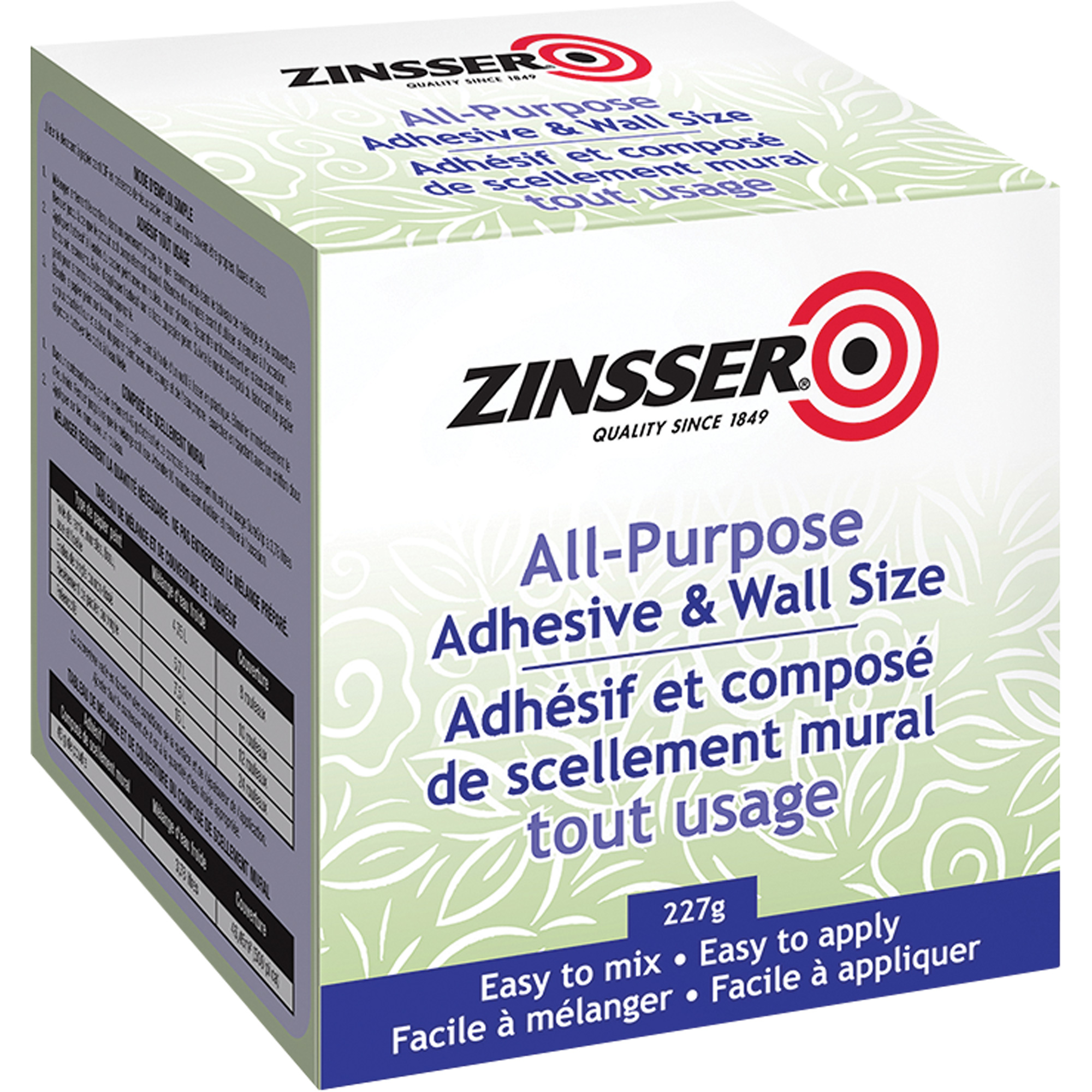 Adhésif tout usage de format mural, 227 g, Trousse, Transparent