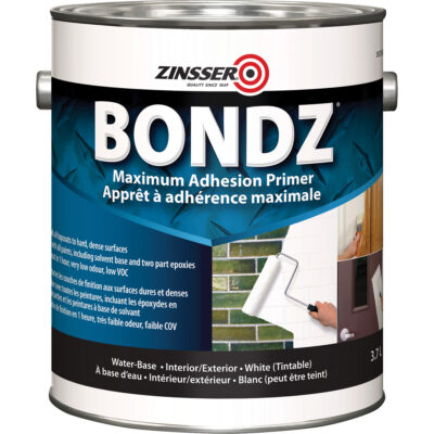 Apprêt à adhérence maximale BondzMD, 3,78 L, Gallon, Blanc