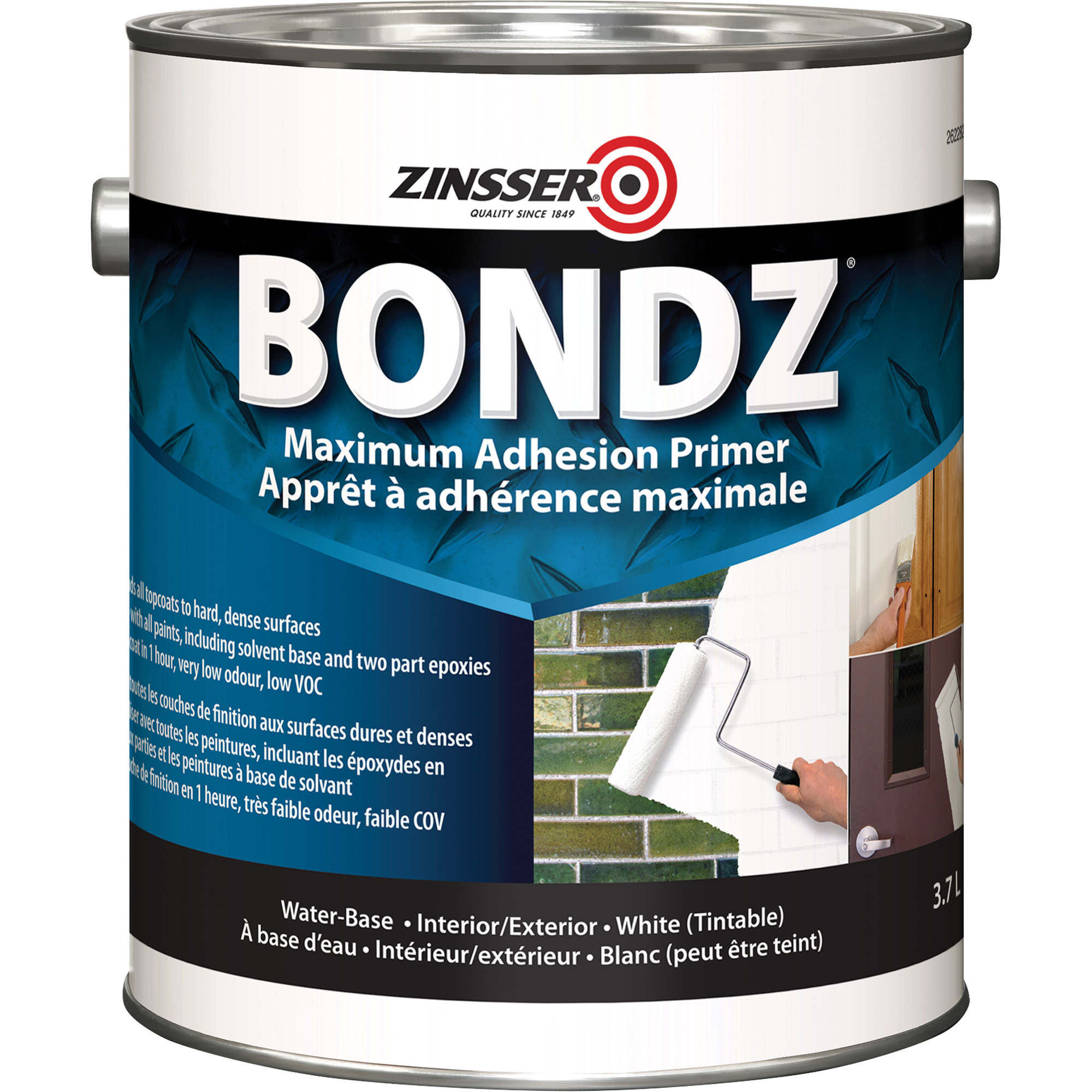 Apprêt à adhérence maximale BondzMD, 3,78 L, Gallon, Blanc