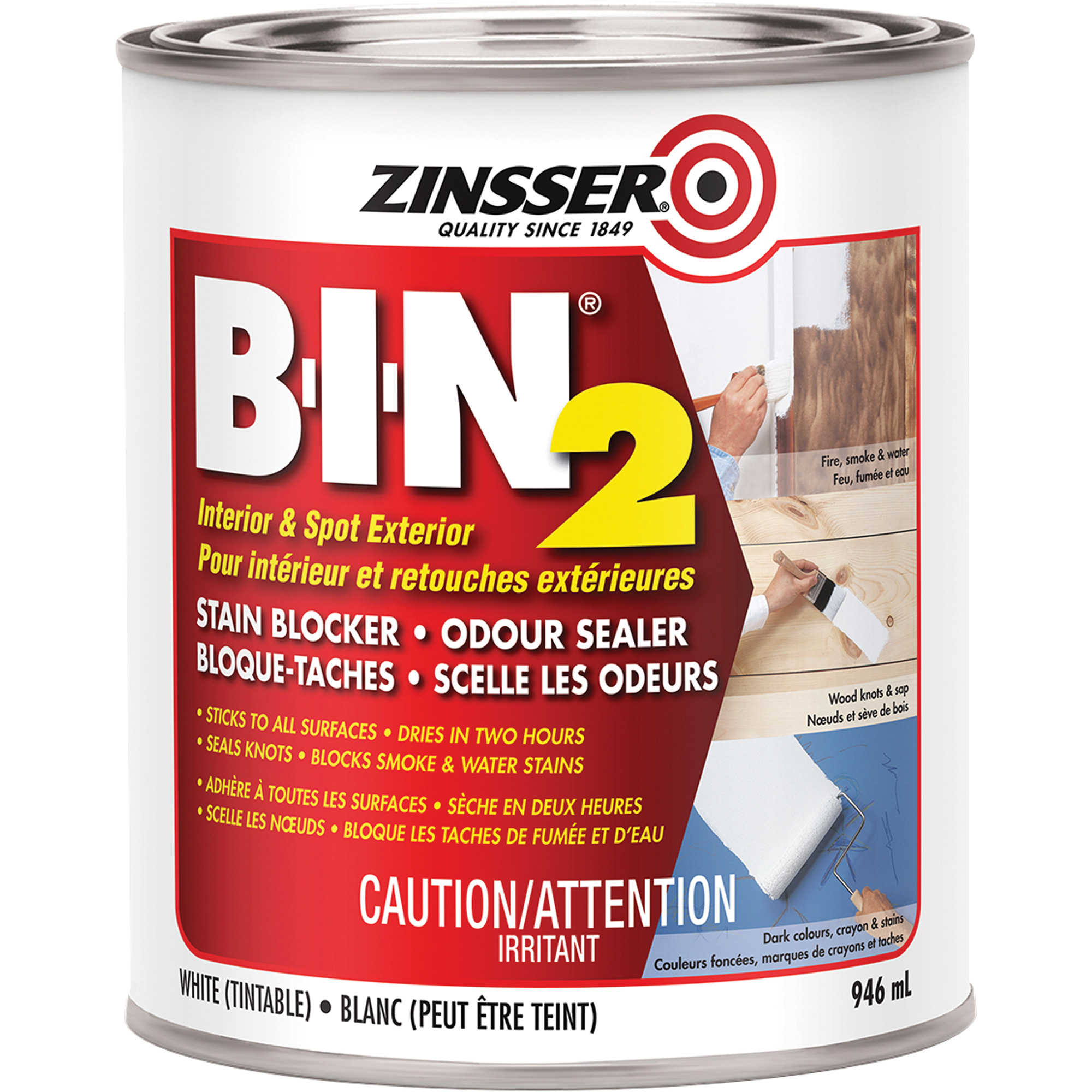 Apprêt B-I-NMD 2, Blanc, Très mat, 946 ml, Canette