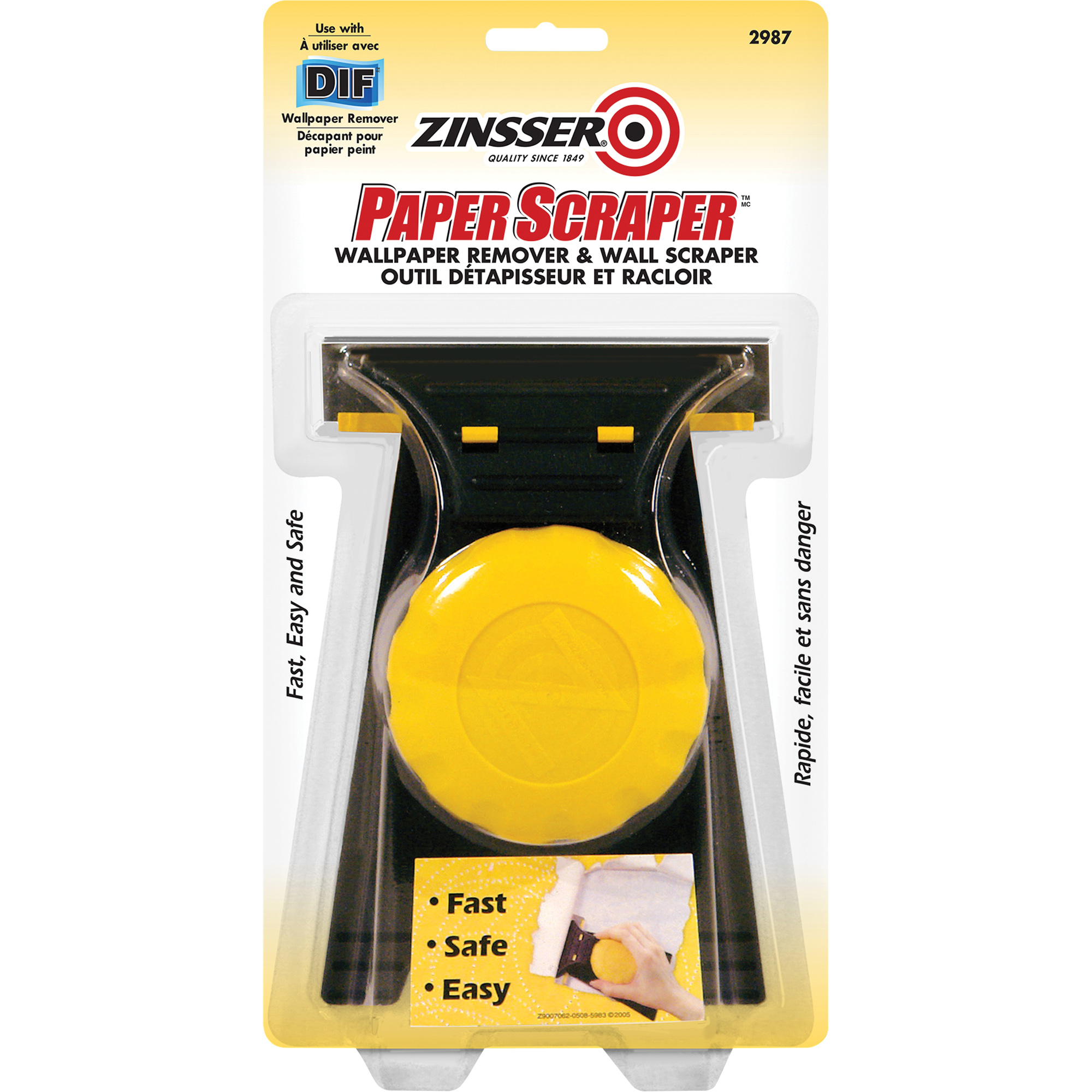 Racloir pour papier peint ZinsserMD Paper ScraperMC
